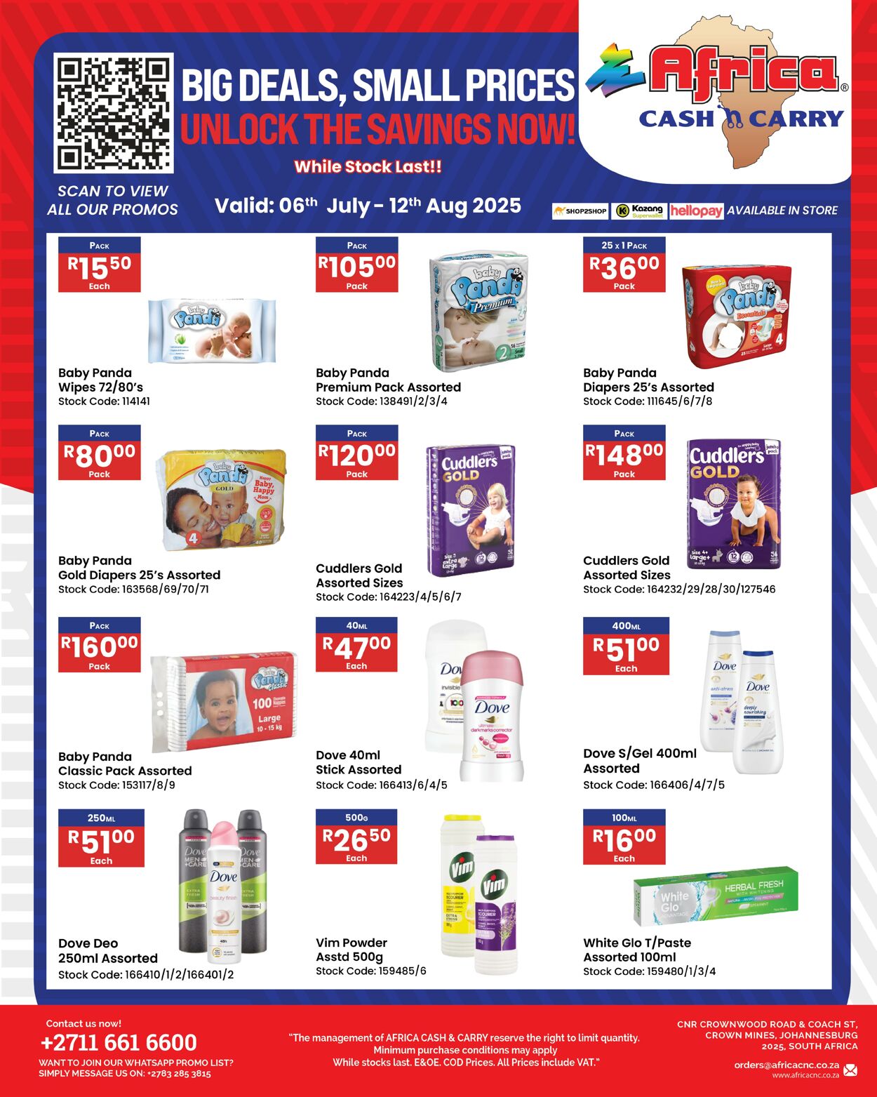 Special Africa Cash&Carry 06.08.2025 - 12.08.2025