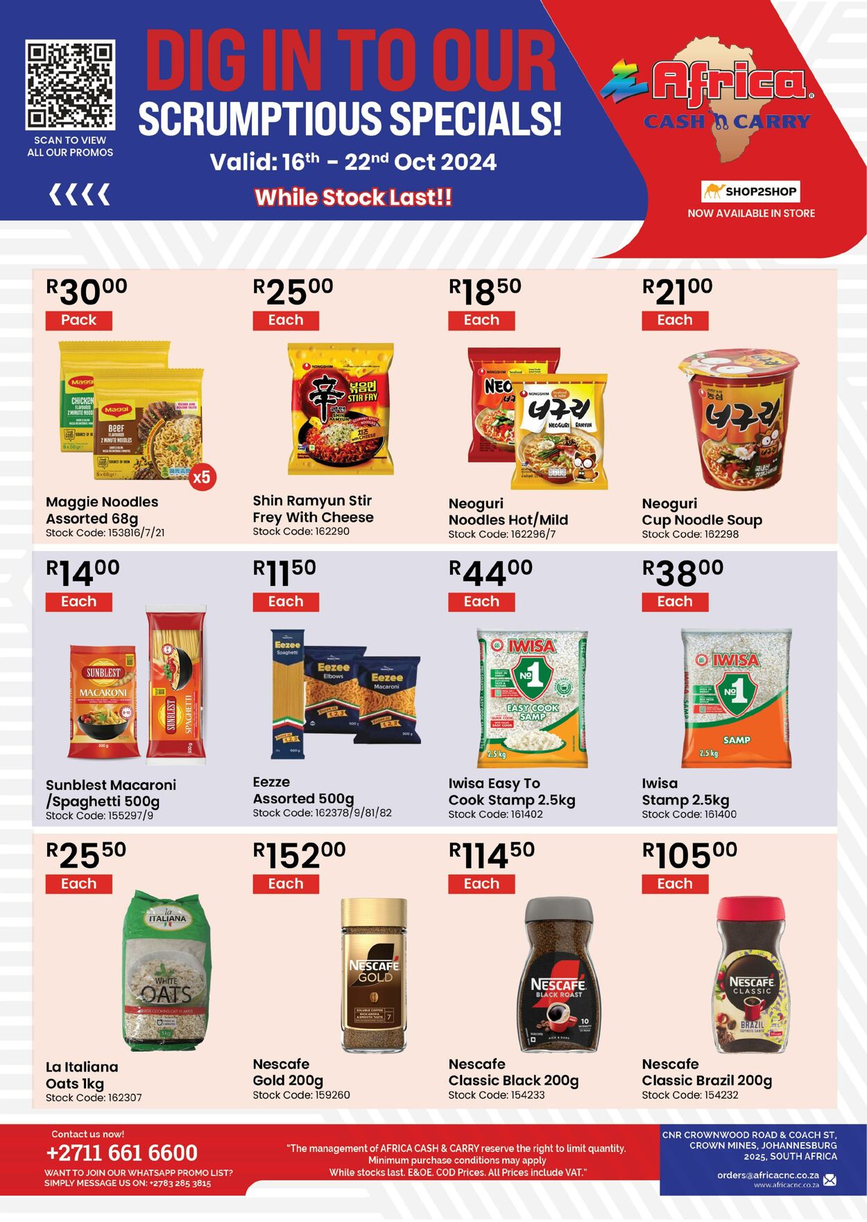 Africa Cash&Carry Promotional specials