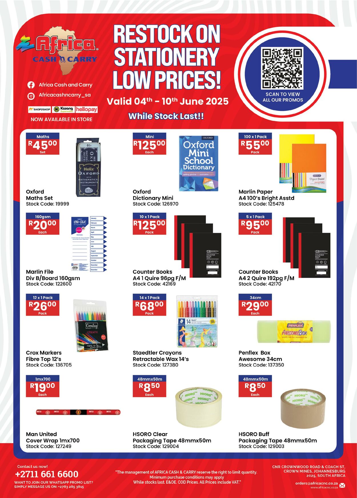 Special Africa Cash&Carry 04.06.2025 - 10.06.2025