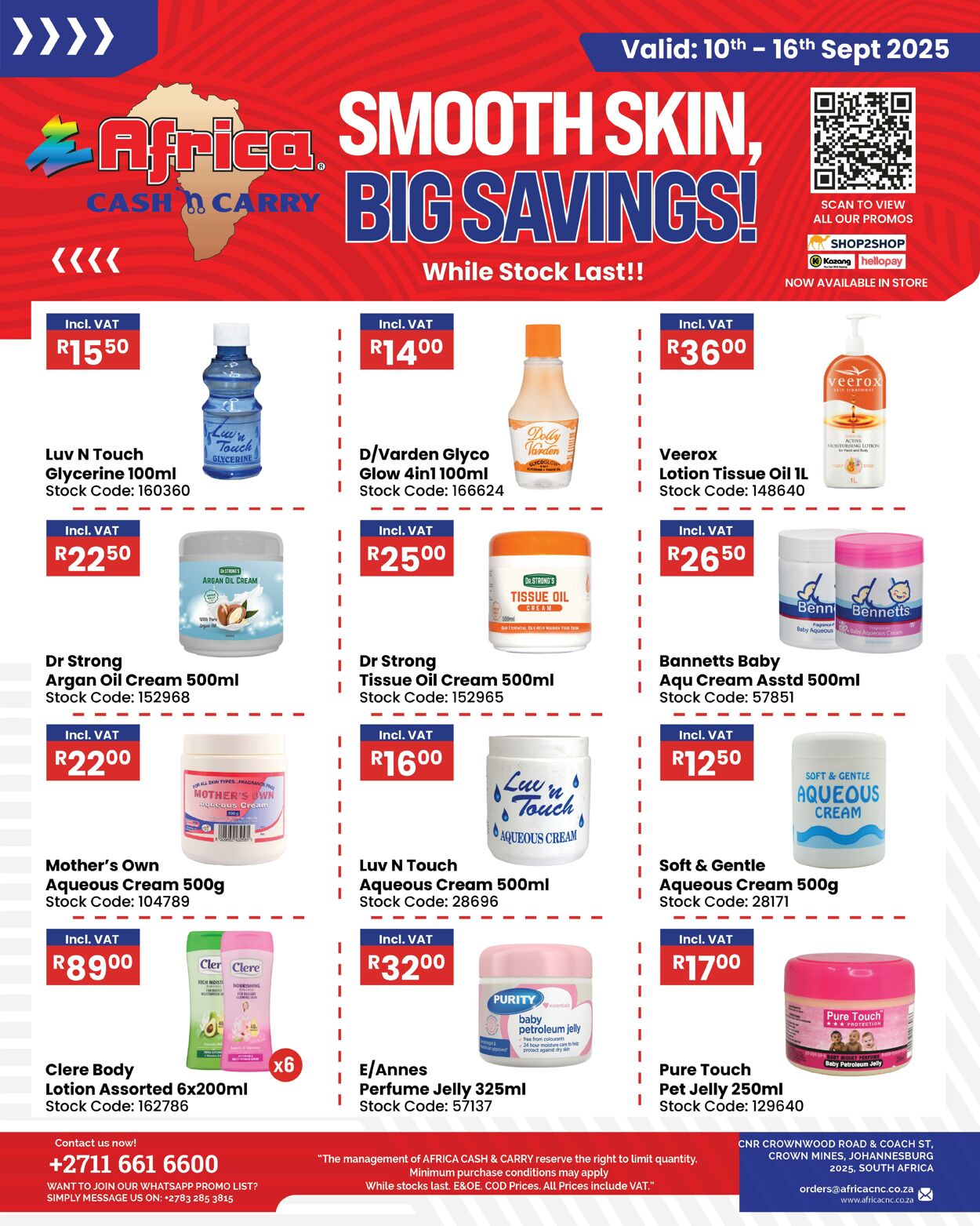 Special Africa Cash&Carry 10.09.2025 - 16.09.2025