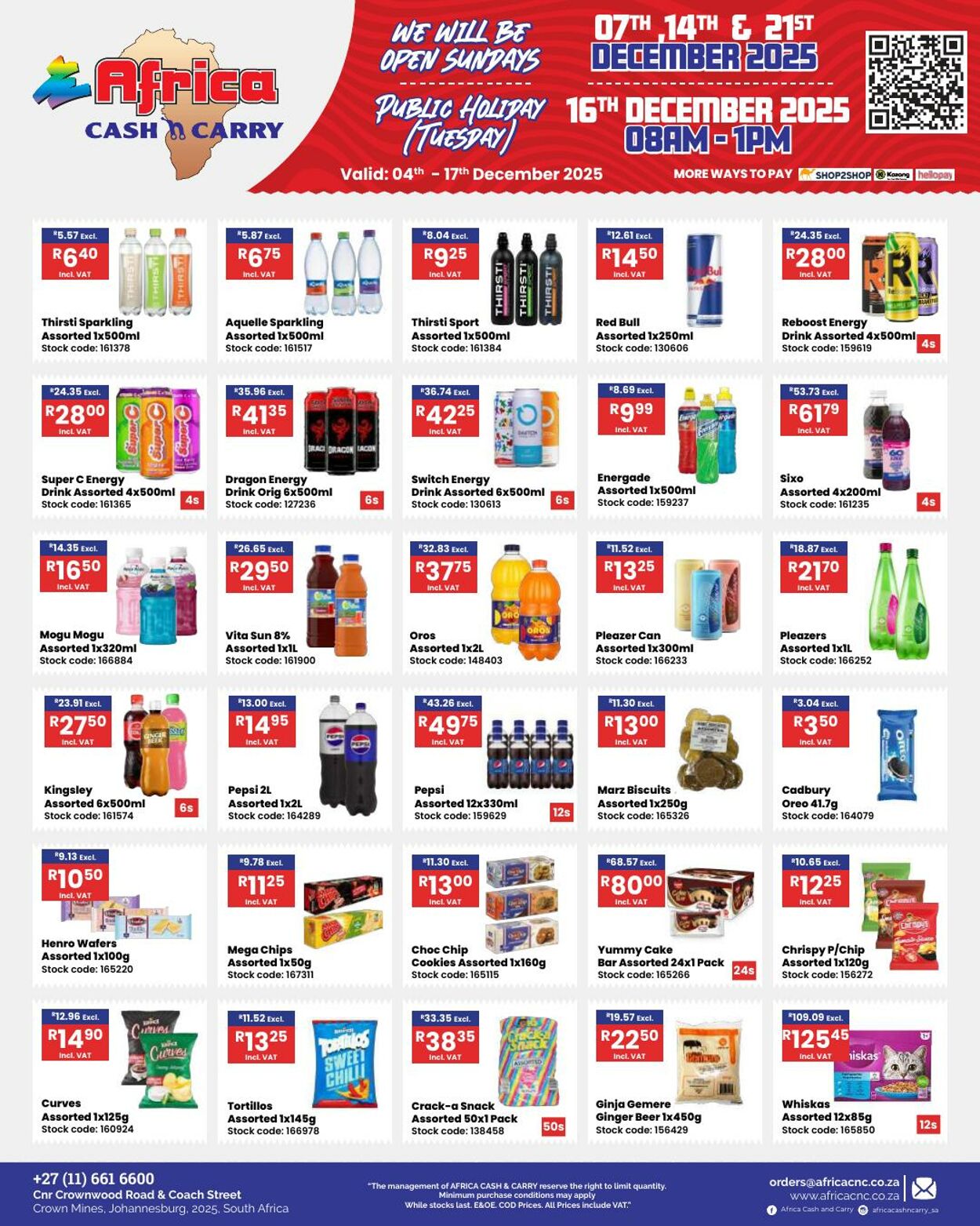 Special Africa Cash&Carry 04.12.2025 - 17.12.2025