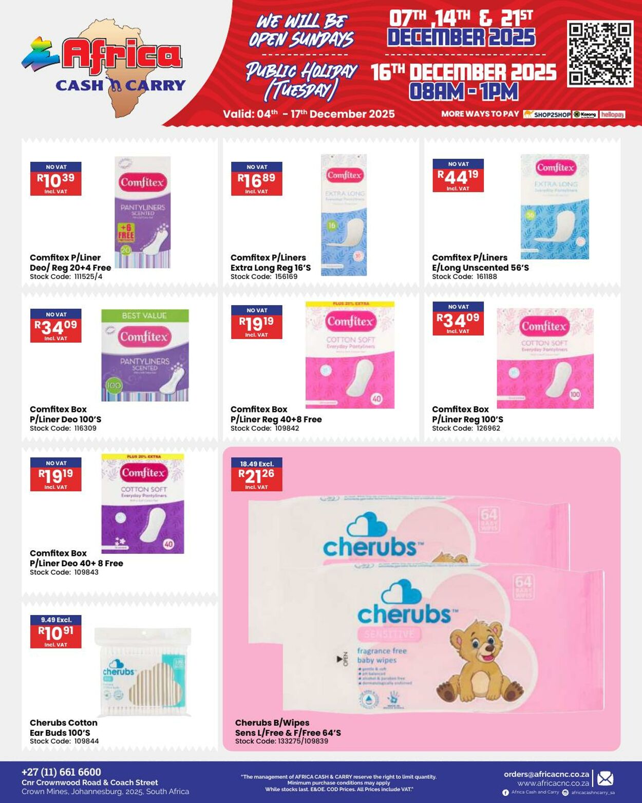Special Africa Cash&Carry 04.12.2025 - 17.12.2025