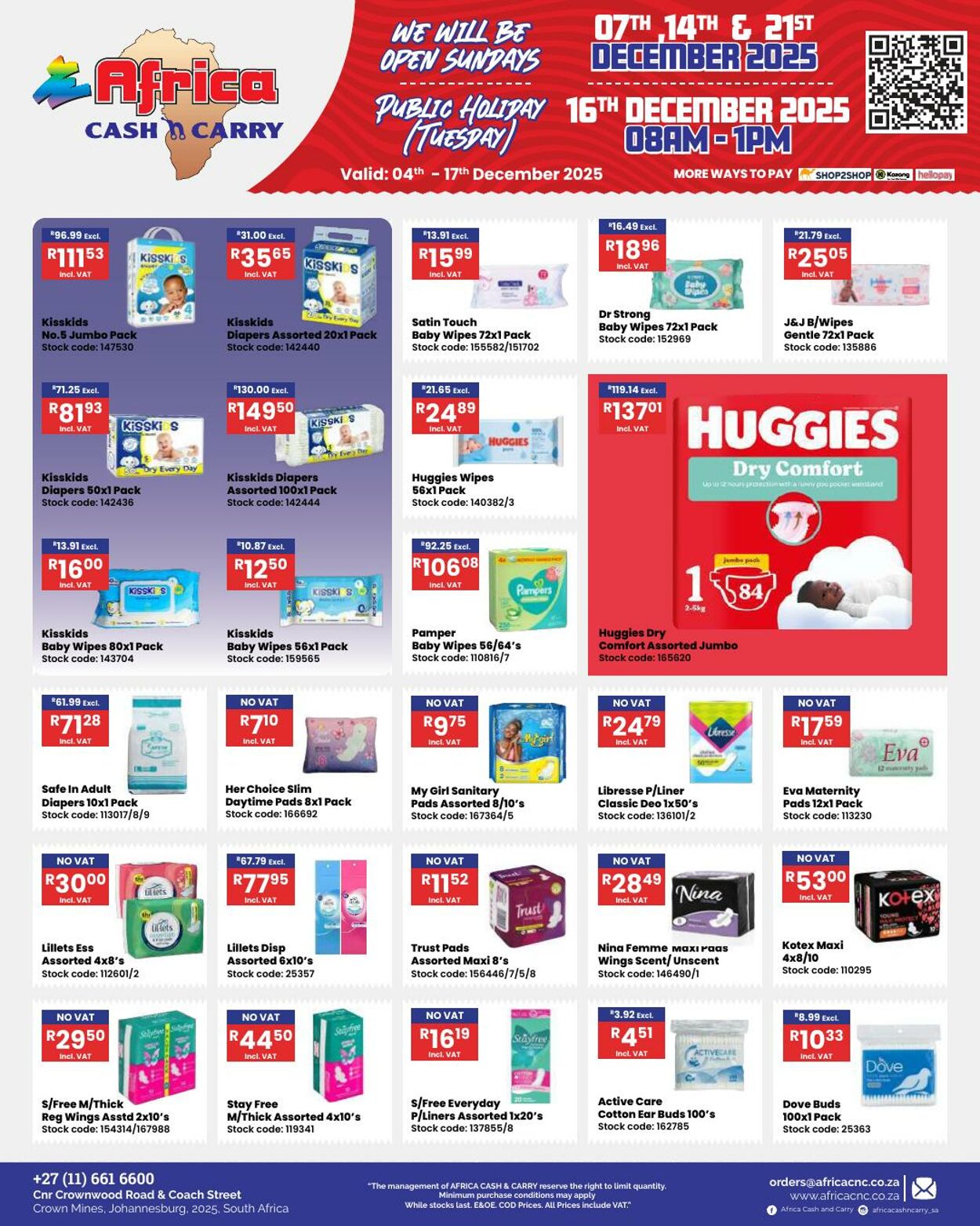 Special Africa Cash&Carry 04.12.2025 - 17.12.2025