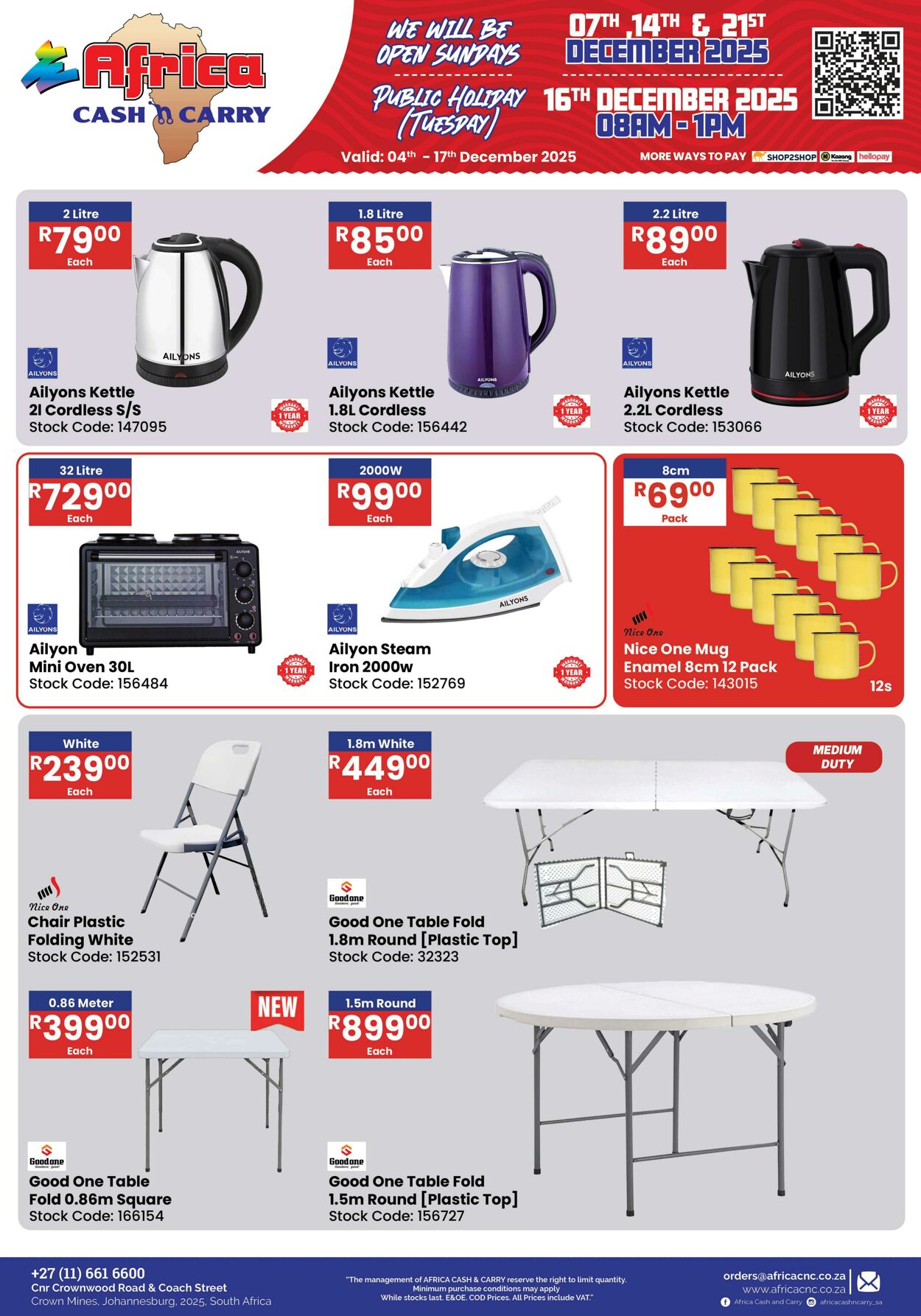 Special Africa Cash&Carry 04.12.2025 - 17.12.2025