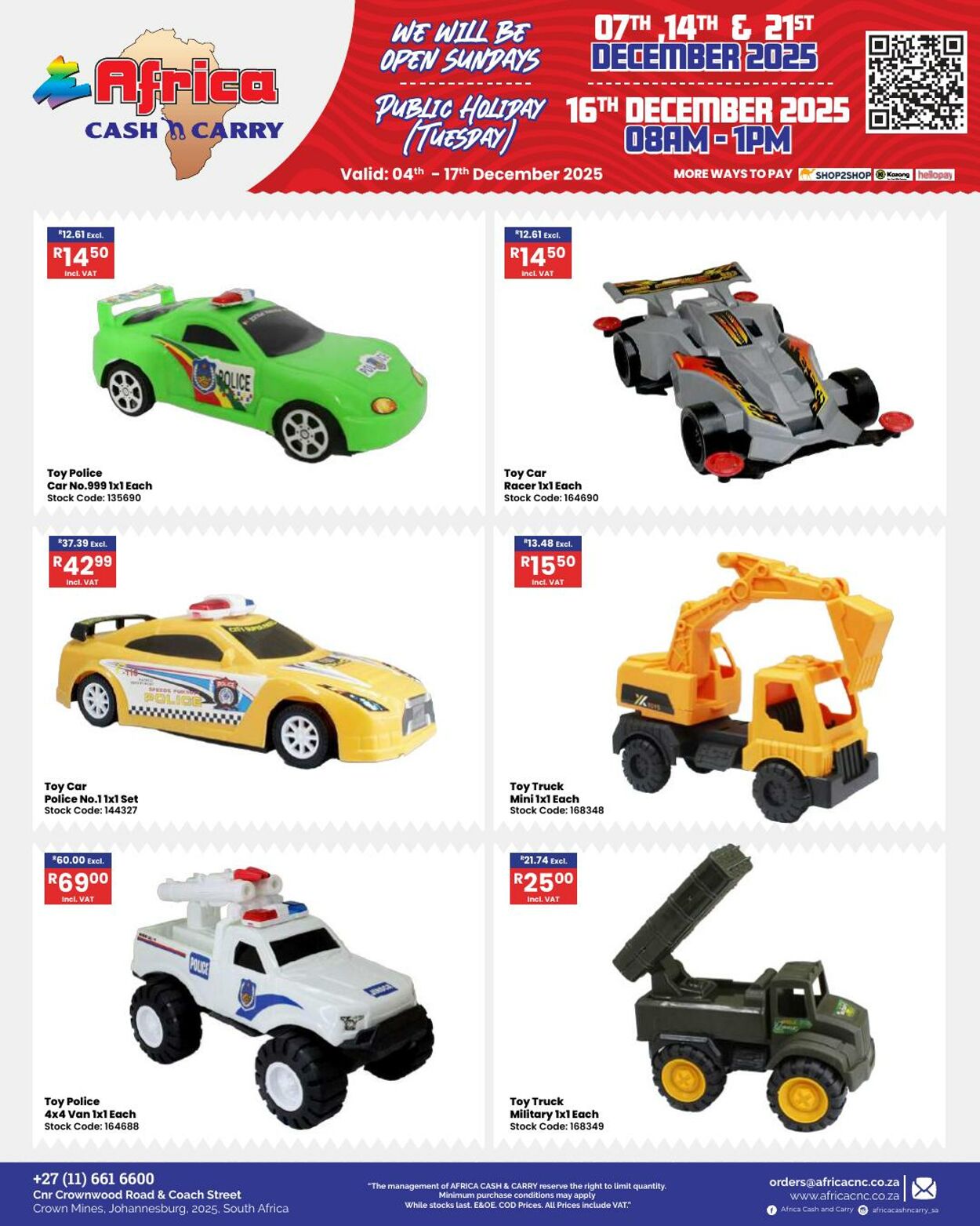 Special Africa Cash&Carry 04.12.2025 - 17.12.2025