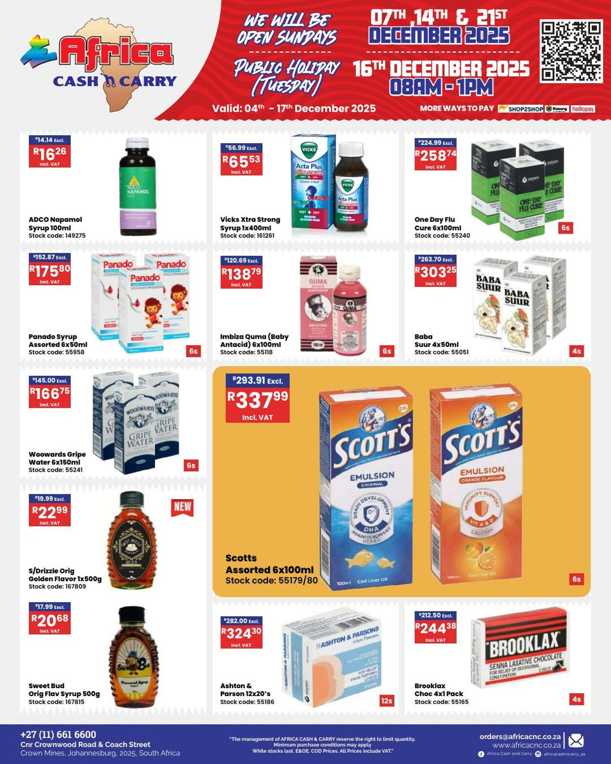 Special Africa Cash&Carry 04.12.2025 - 17.12.2025