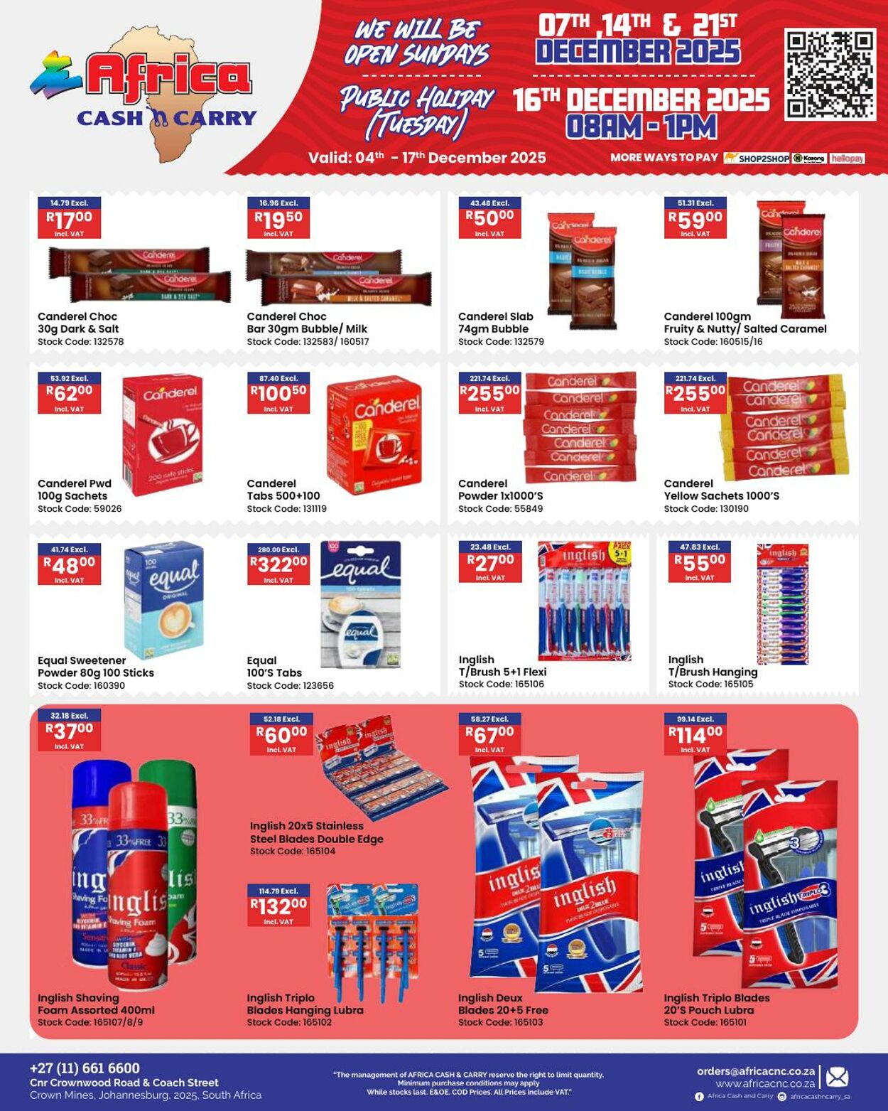 Special Africa Cash&Carry 04.12.2025 - 17.12.2025