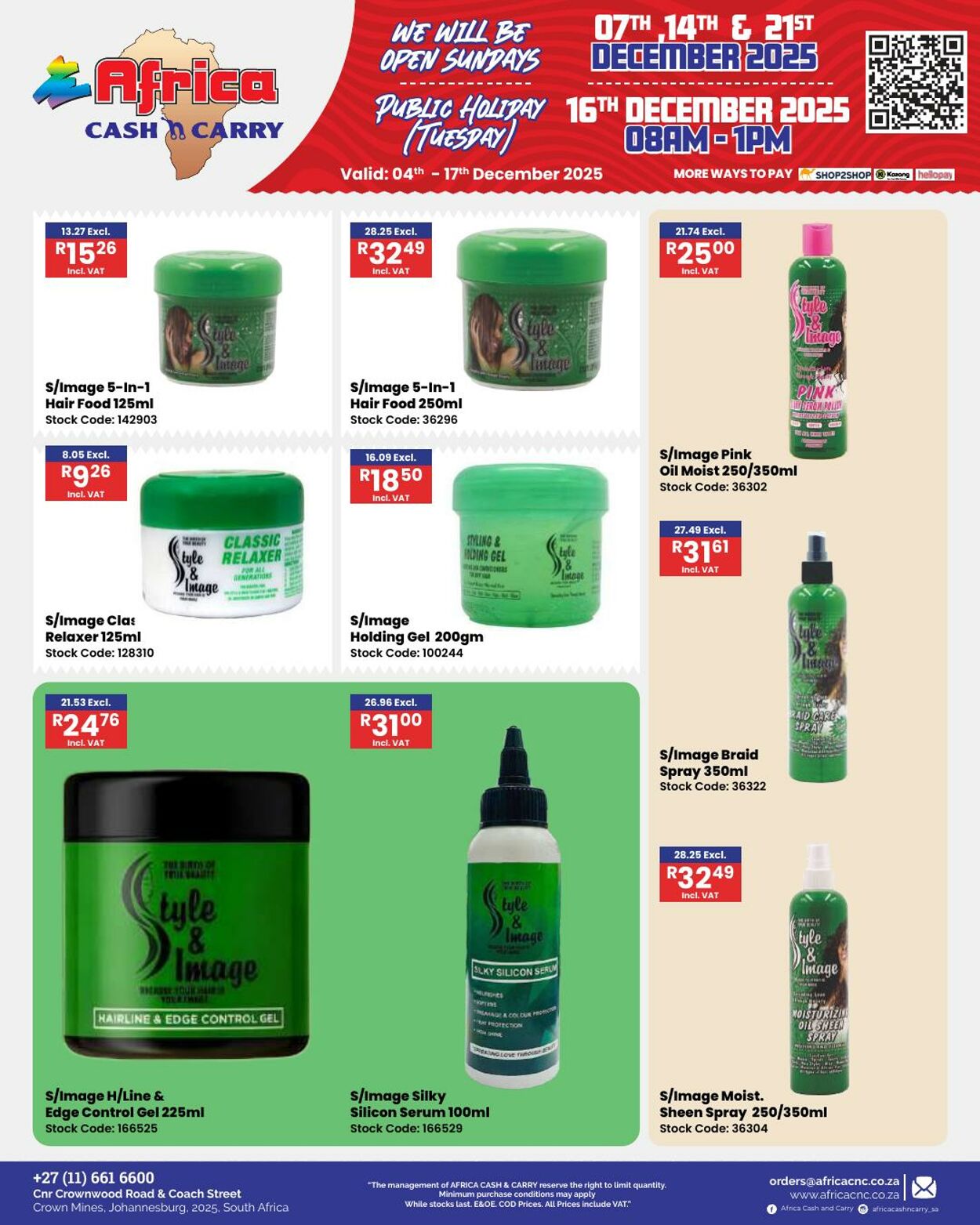 Special Africa Cash&Carry 04.12.2025 - 17.12.2025