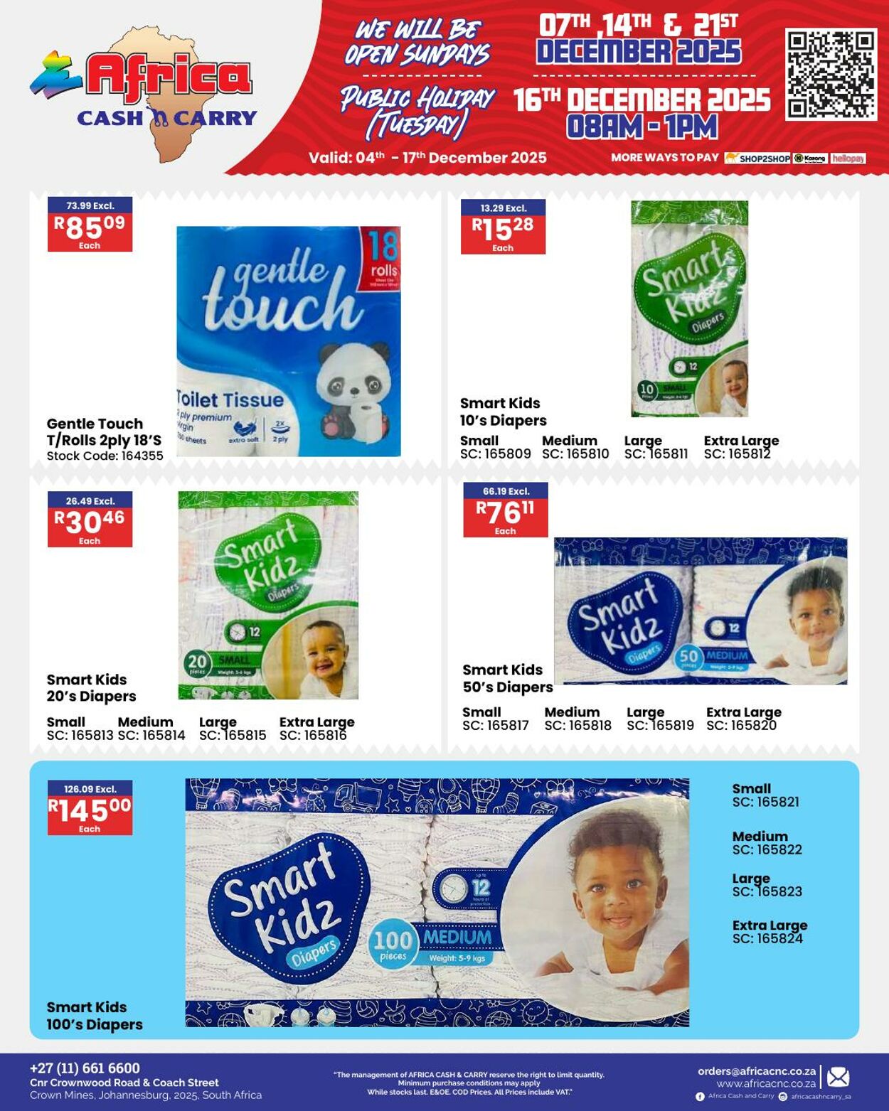 Special Africa Cash&Carry 04.12.2025 - 17.12.2025