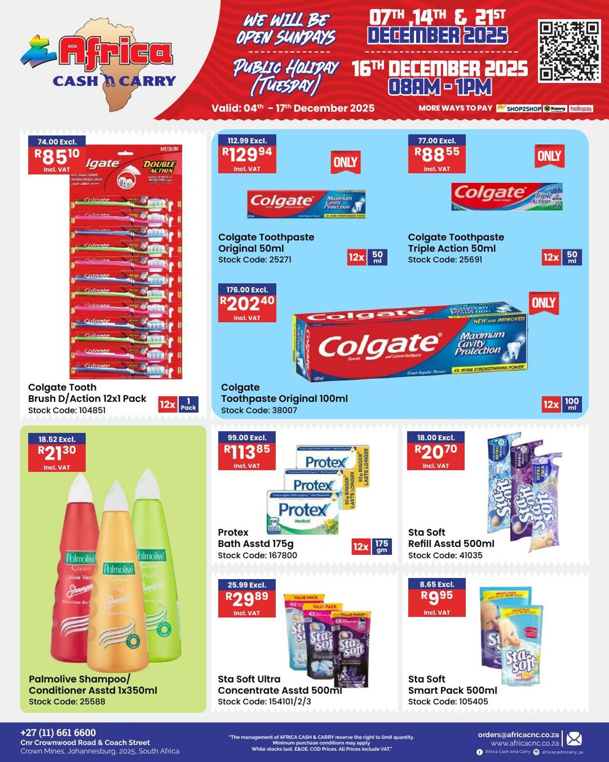 Special Africa Cash&Carry 04.12.2025 - 17.12.2025