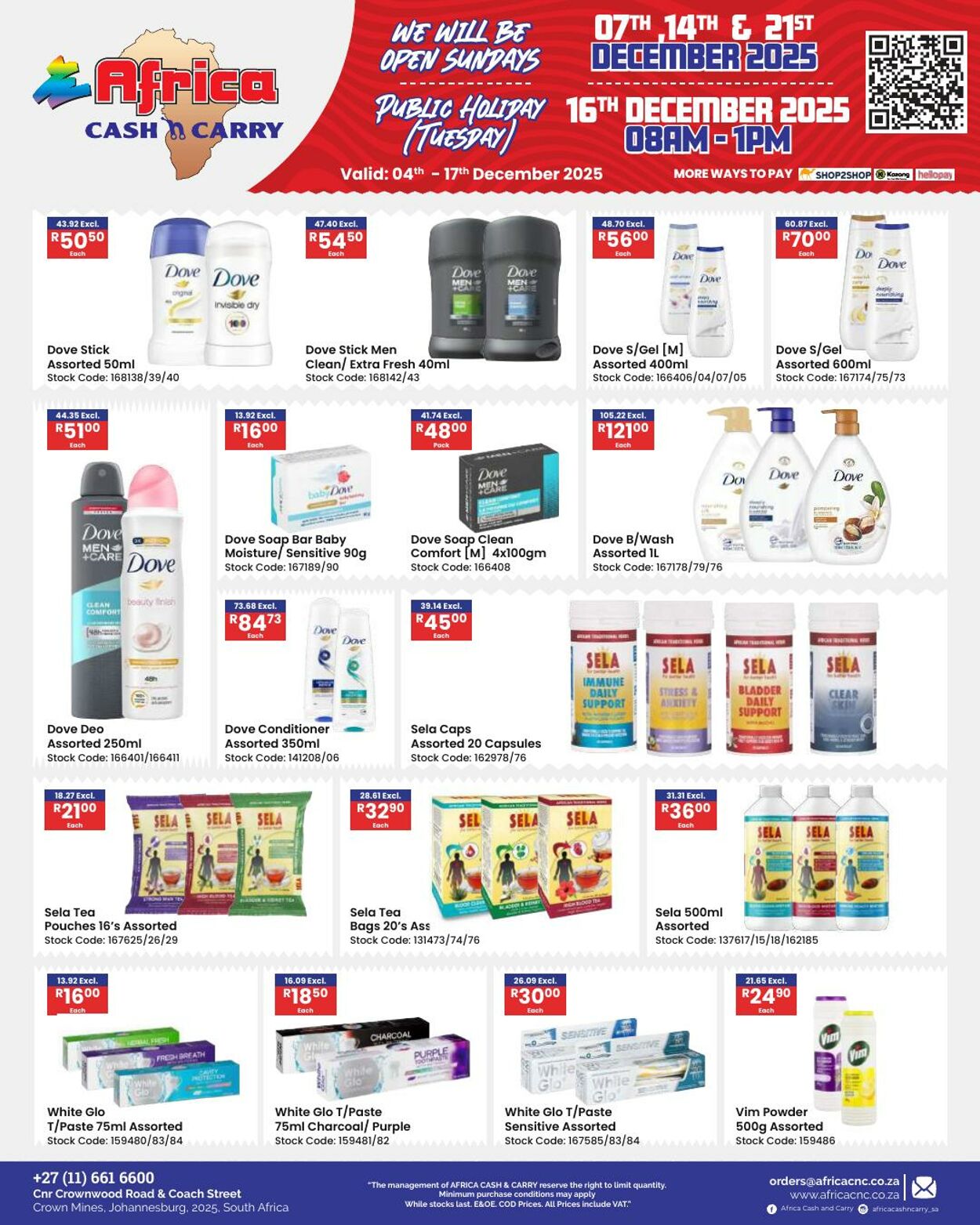 Special Africa Cash&Carry 04.12.2025 - 17.12.2025