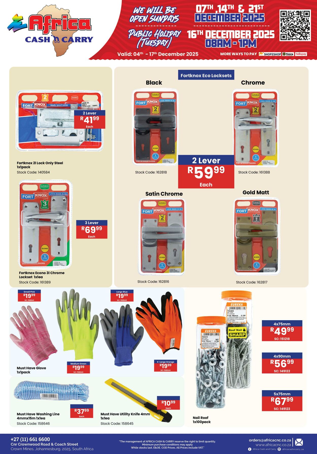 Special Africa Cash&Carry 04.12.2025 - 17.12.2025