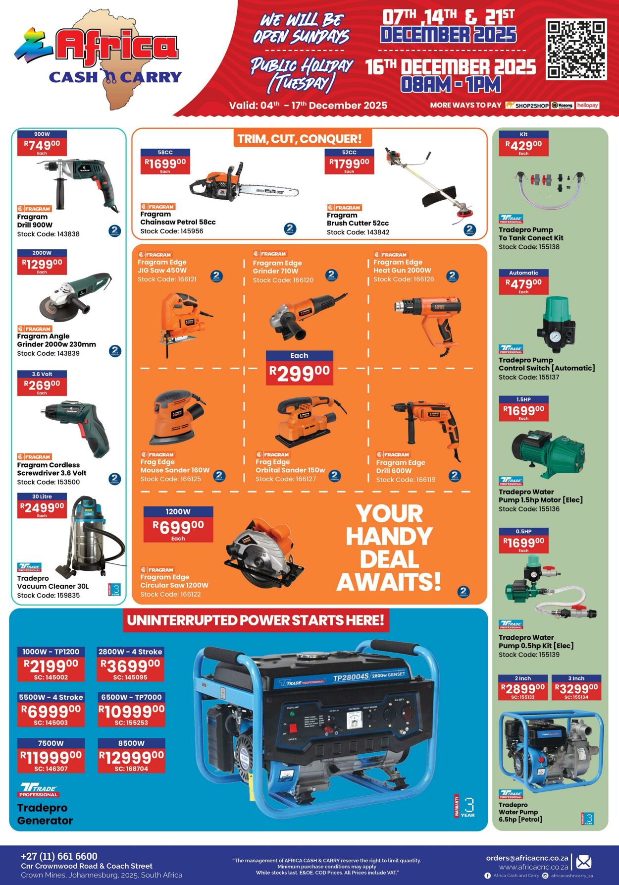 Special Africa Cash&Carry 04.12.2025 - 17.12.2025