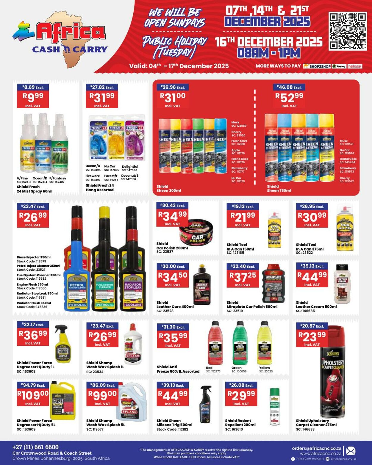 Special Africa Cash&Carry 04.12.2025 - 17.12.2025