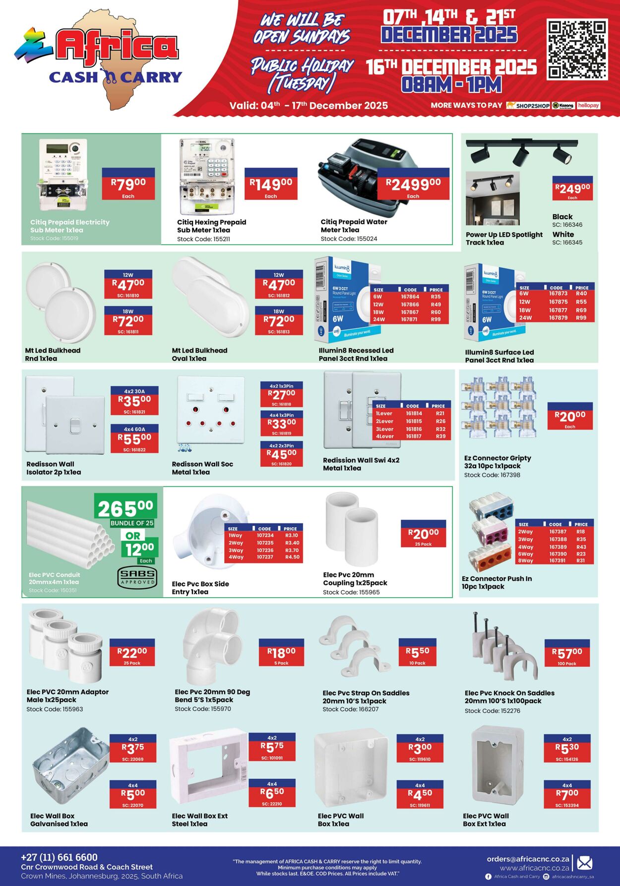 Special Africa Cash&Carry 04.12.2025 - 17.12.2025