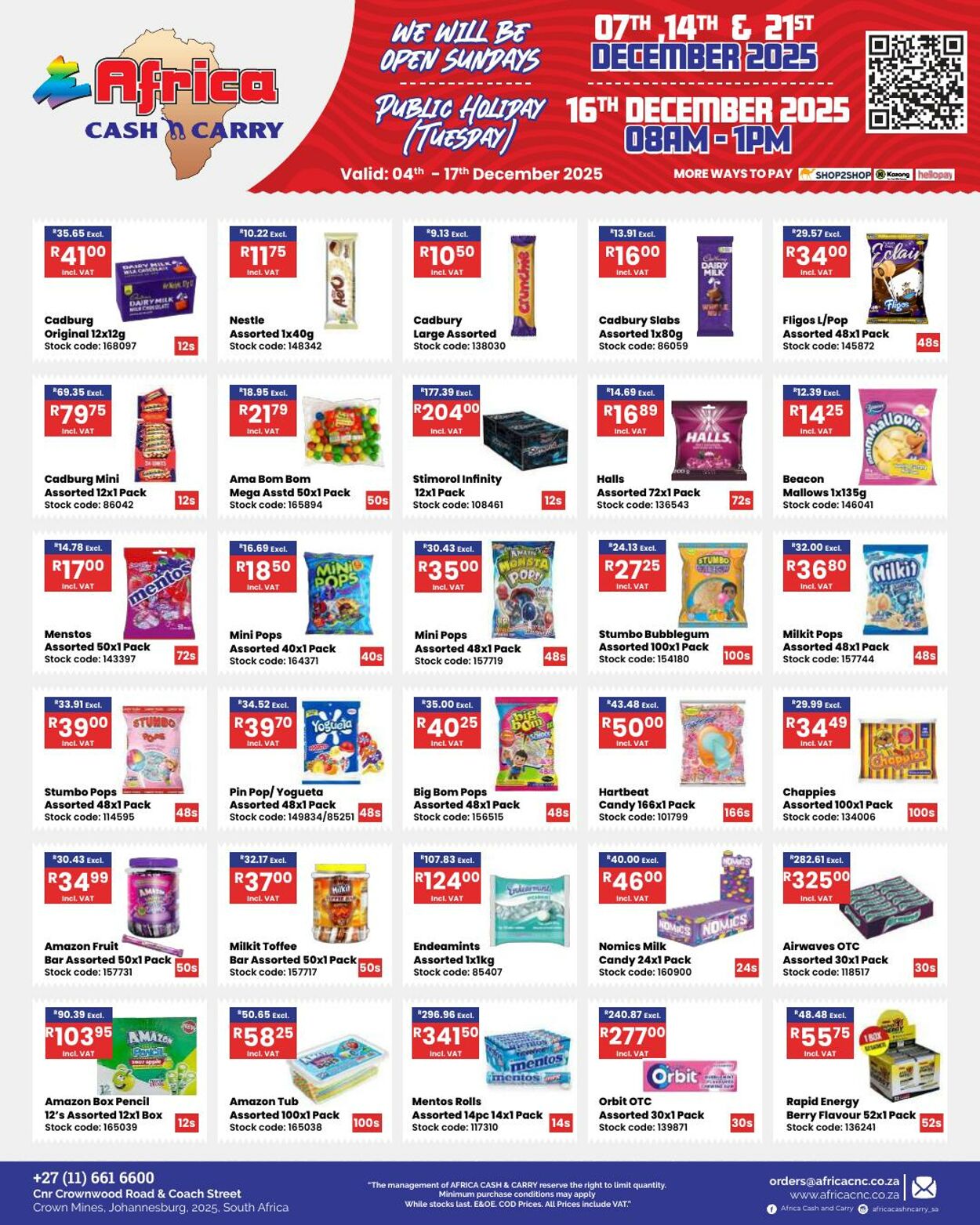 Special Africa Cash&Carry 04.12.2025 - 17.12.2025