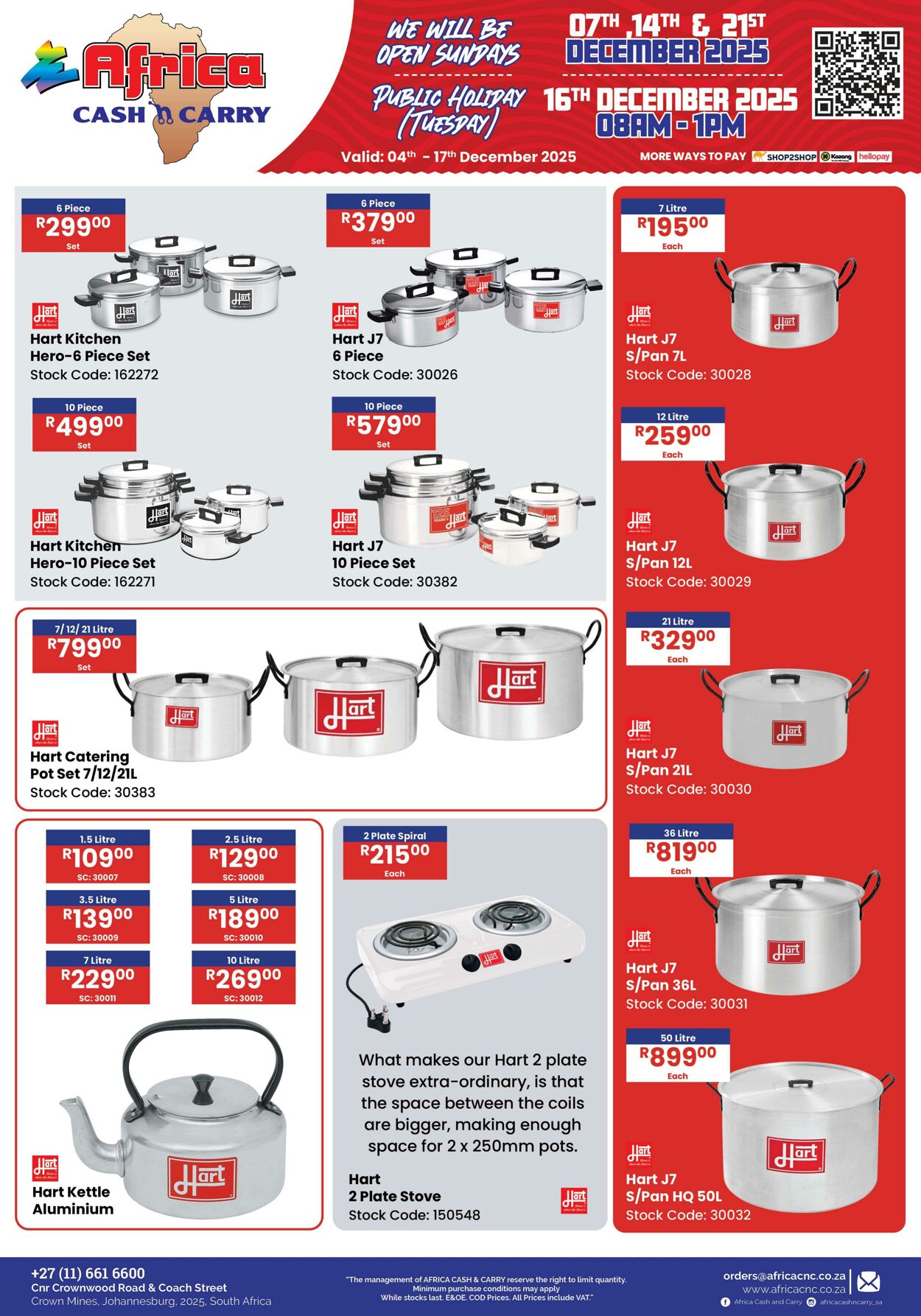 Special Africa Cash&Carry 04.12.2025 - 17.12.2025