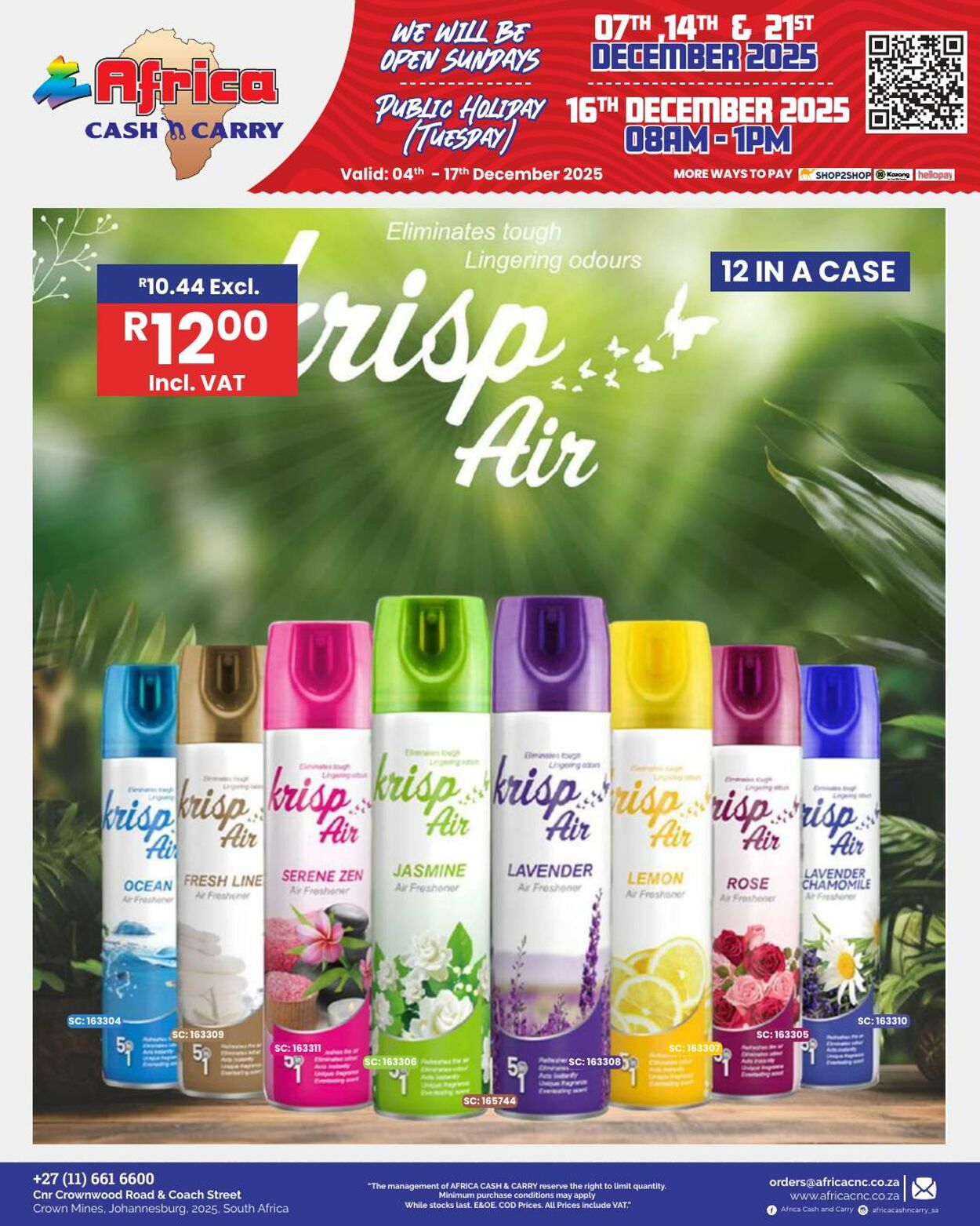 Special Africa Cash&Carry 04.12.2025 - 17.12.2025