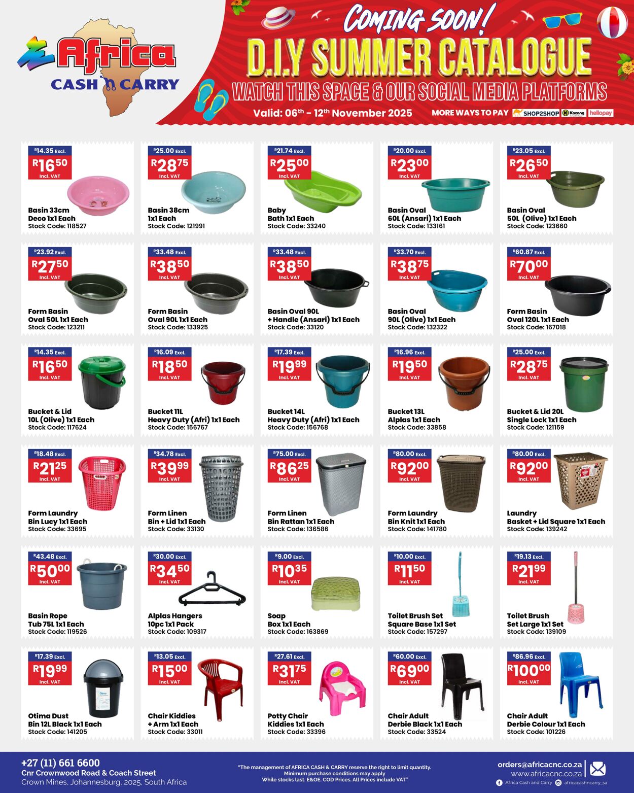 Special Africa Cash&Carry 06.11.2025 - 12.11.2025