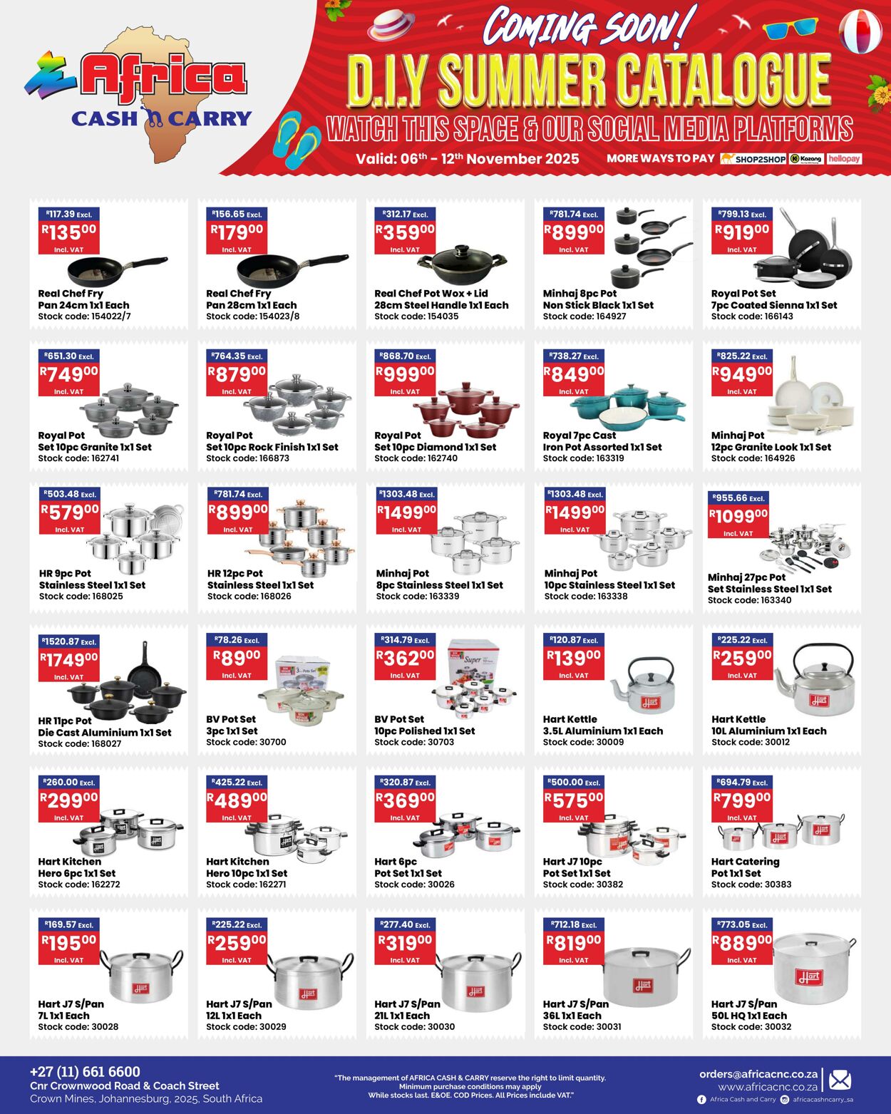 Special Africa Cash&Carry 06.11.2025 - 12.11.2025