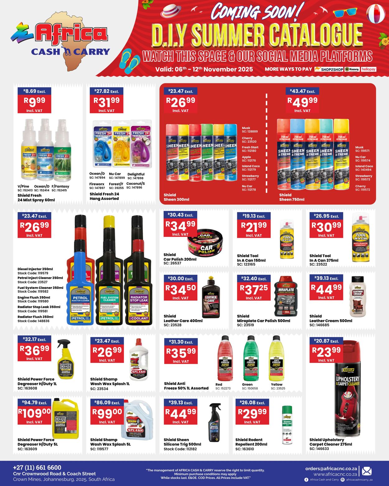 Special Africa Cash&Carry 06.11.2025 - 12.11.2025