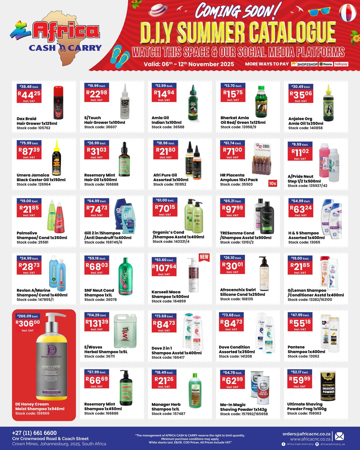 Special Africa Cash&Carry 06.11.2025 - 12.11.2025