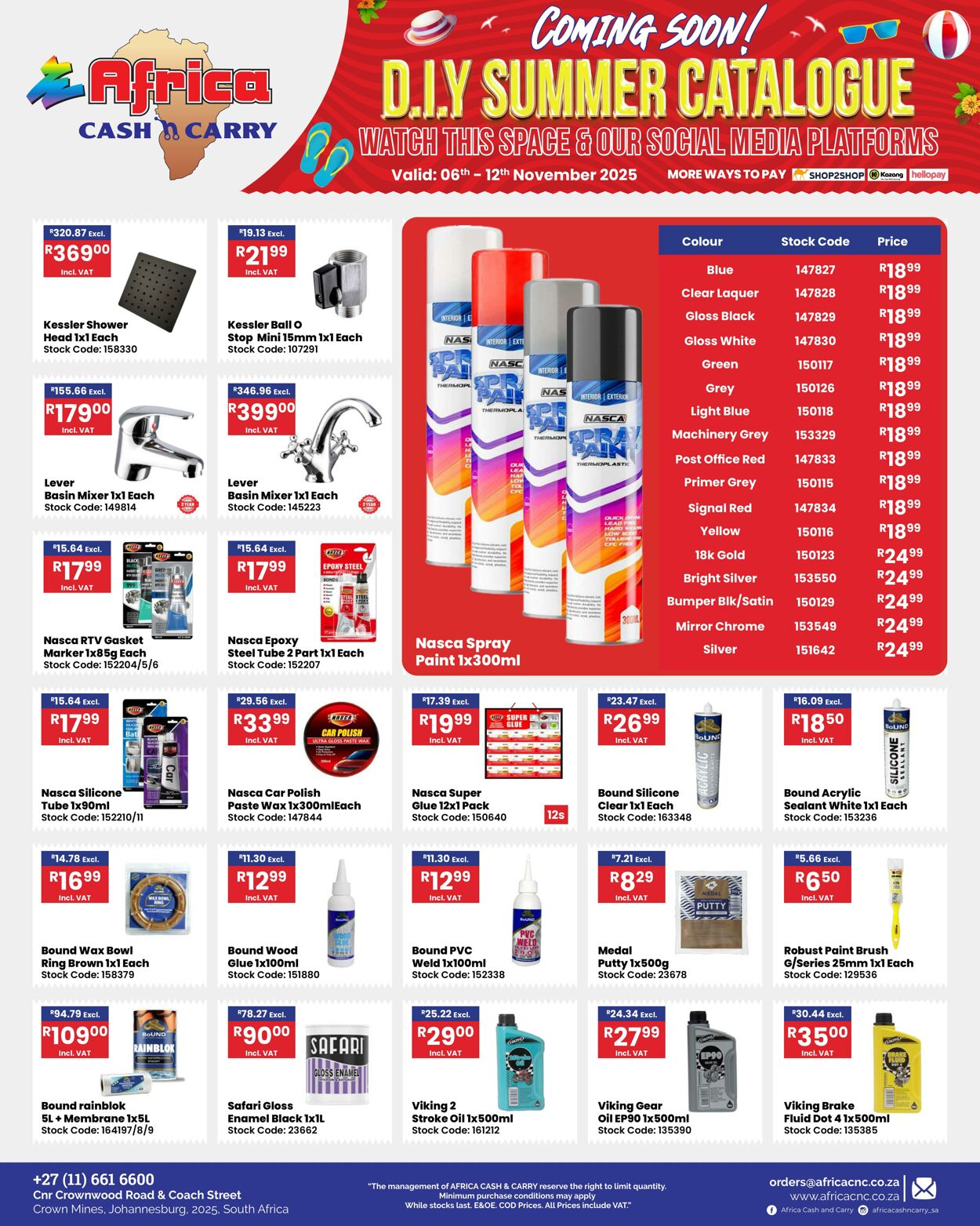 Special Africa Cash&Carry 06.11.2025 - 12.11.2025