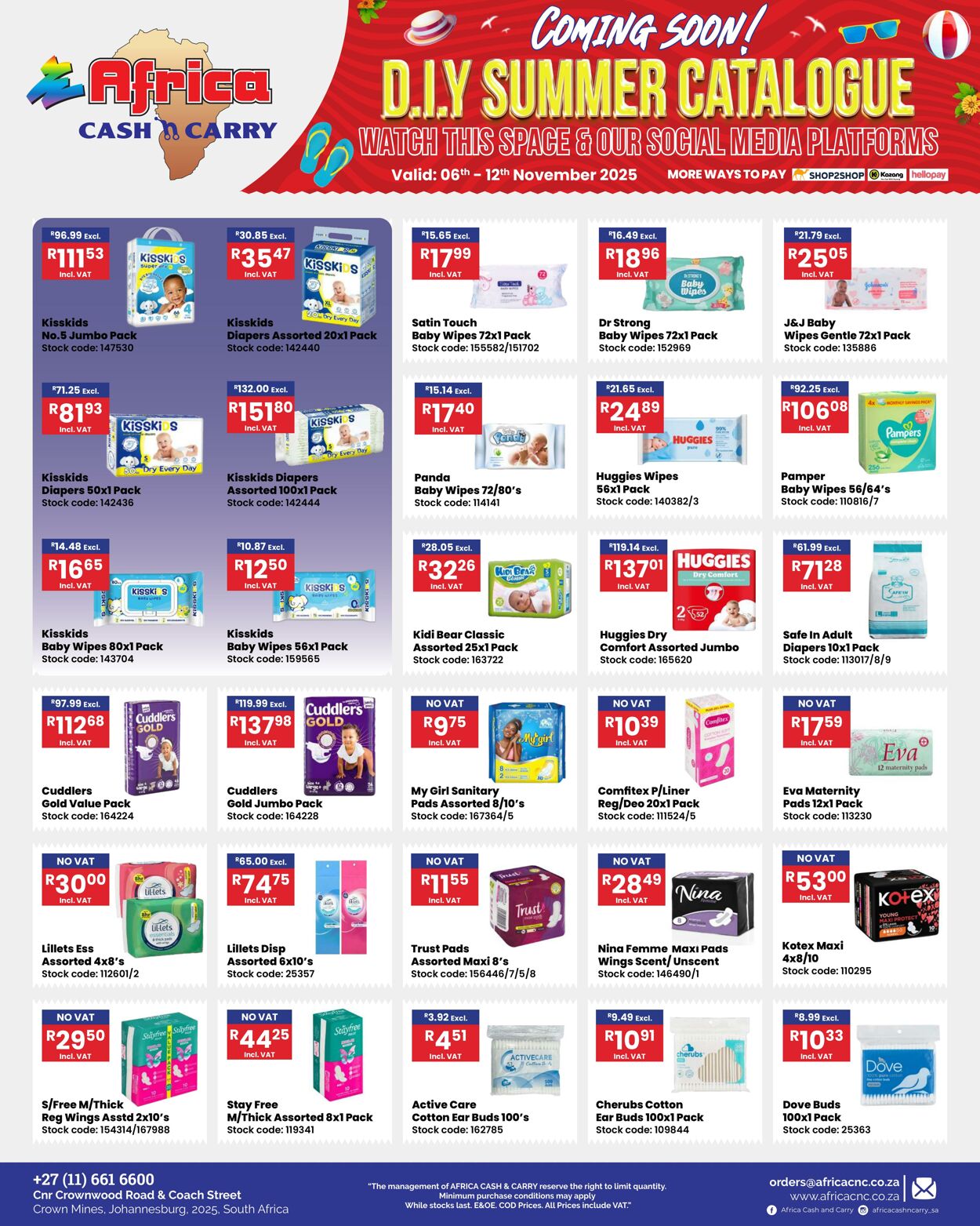 Special Africa Cash&Carry 06.11.2025 - 12.11.2025