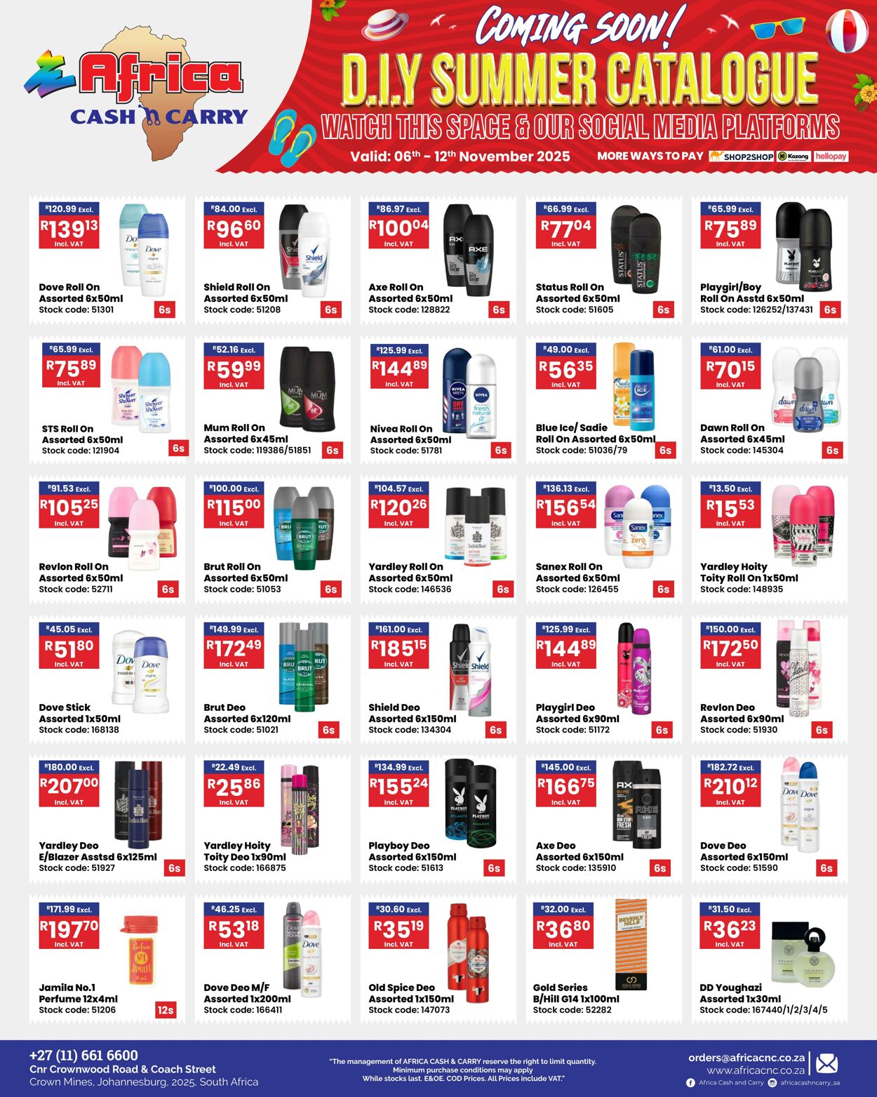 Special Africa Cash&Carry 06.11.2025 - 12.11.2025