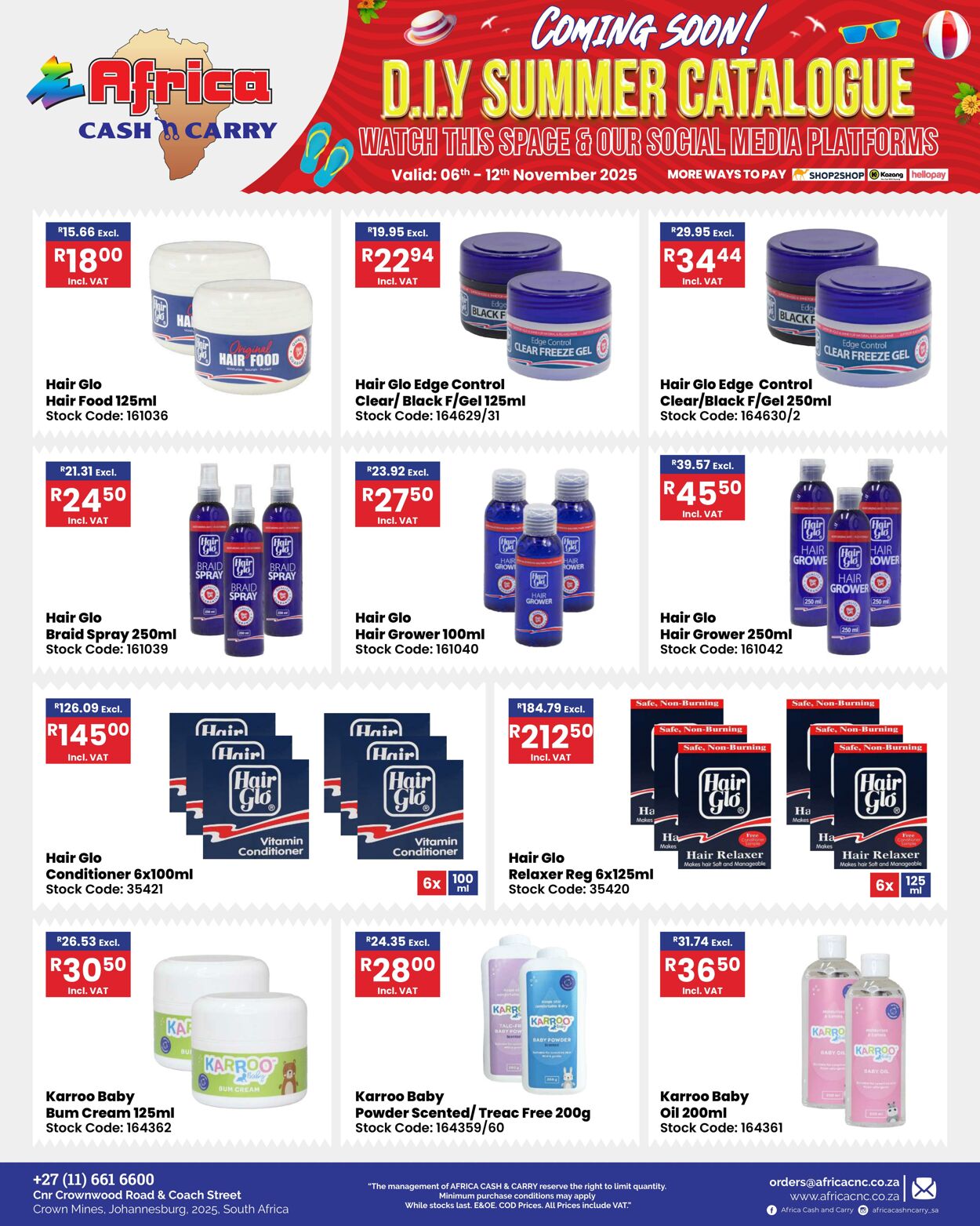 Special Africa Cash&Carry 06.11.2025 - 12.11.2025