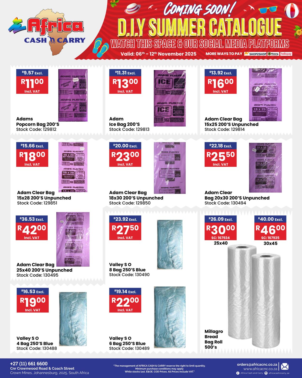 Special Africa Cash&Carry 06.11.2025 - 12.11.2025