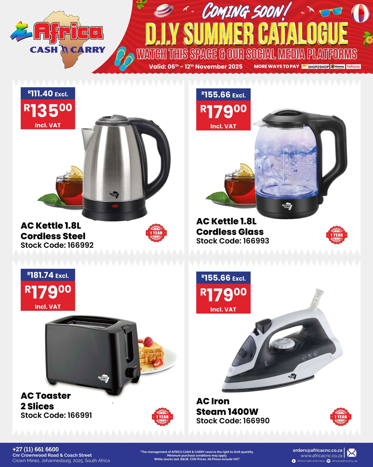 Special Africa Cash&Carry 06.11.2025 - 12.11.2025