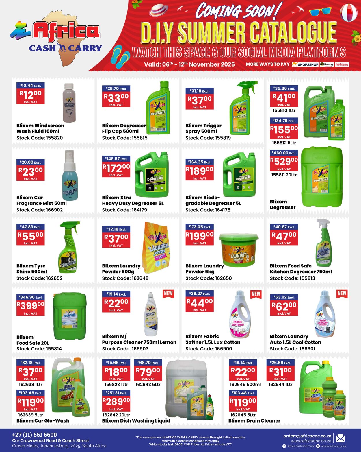Special Africa Cash&Carry 06.11.2025 - 12.11.2025