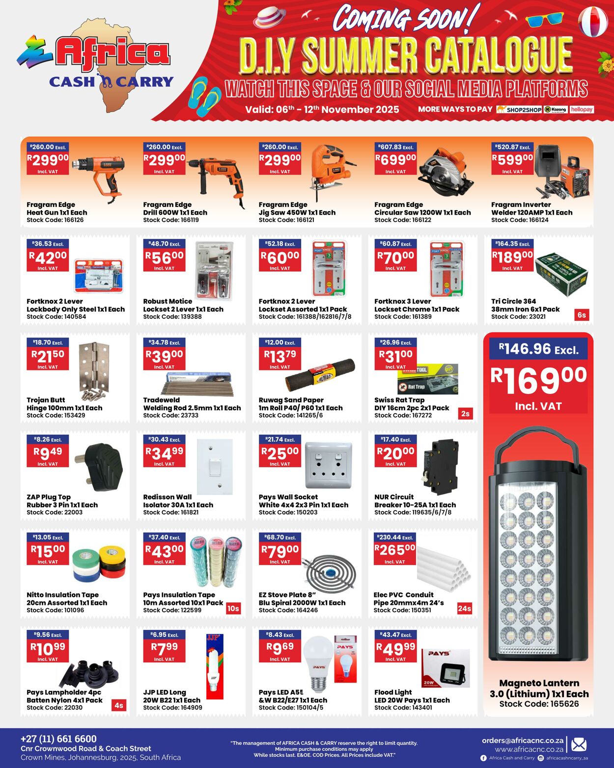 Special Africa Cash&Carry 06.11.2025 - 12.11.2025