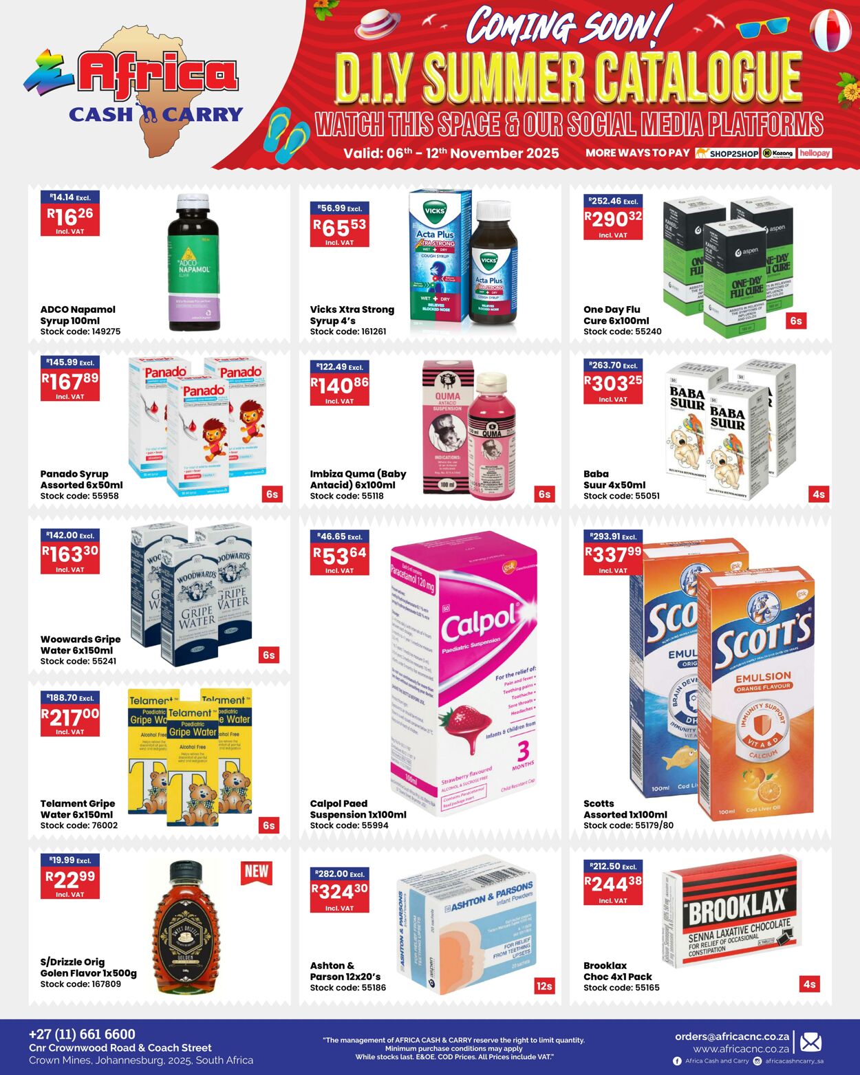 Special Africa Cash&Carry 06.11.2025 - 12.11.2025