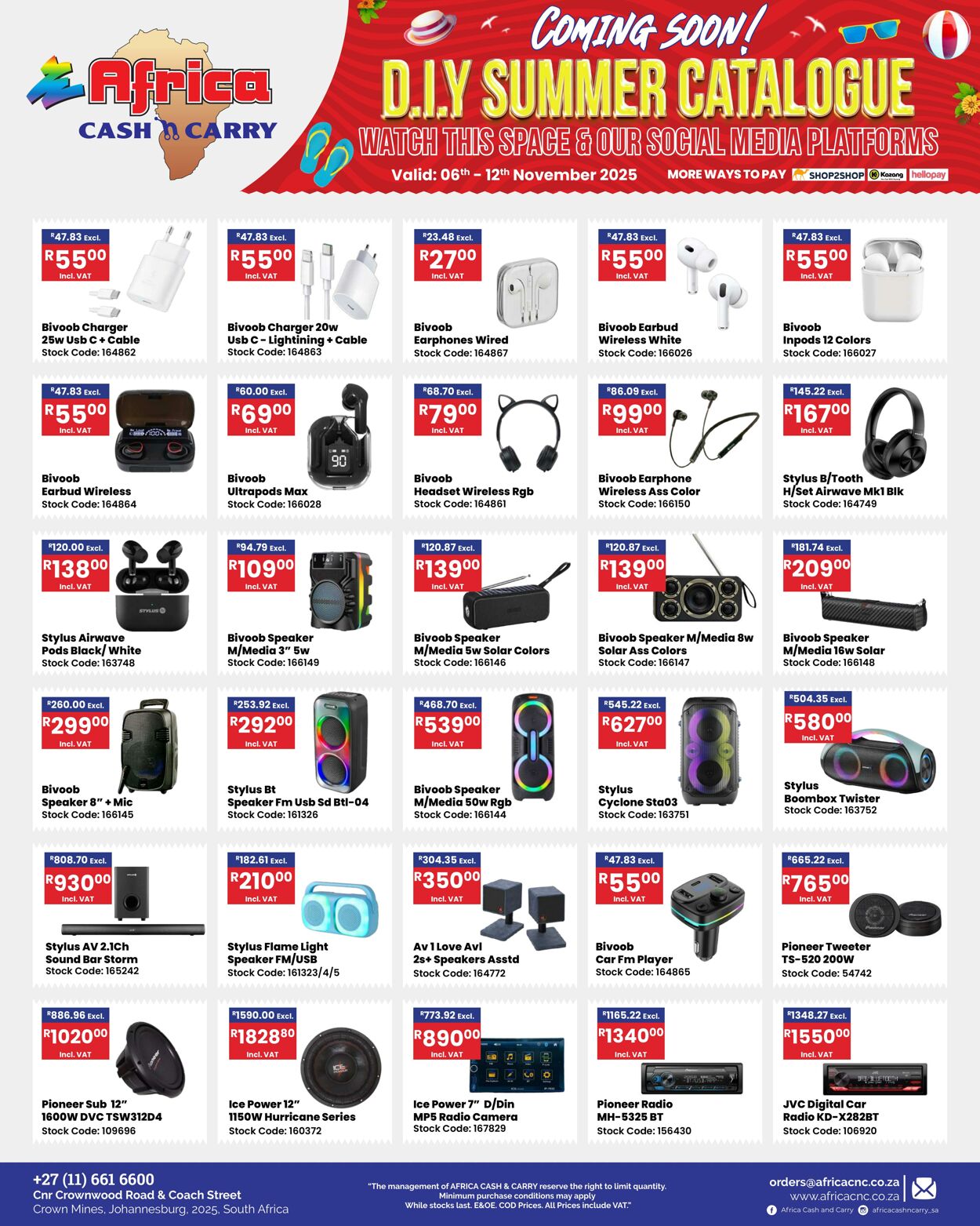 Special Africa Cash&Carry 06.11.2025 - 12.11.2025