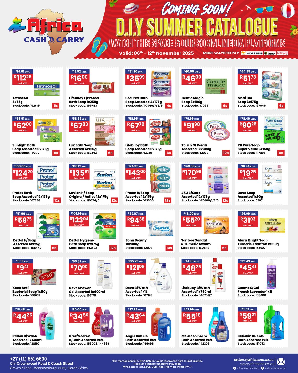 Special Africa Cash&Carry 06.11.2025 - 12.11.2025