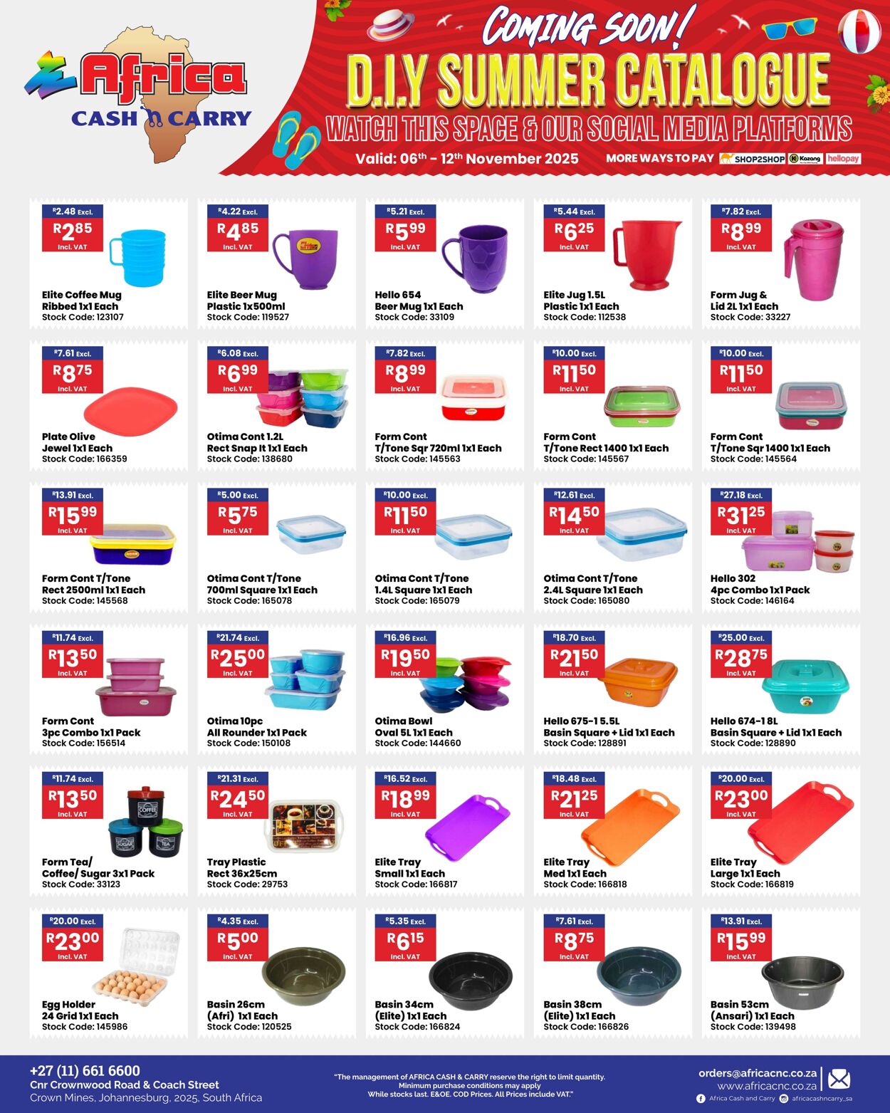 Special Africa Cash&Carry 06.11.2025 - 12.11.2025