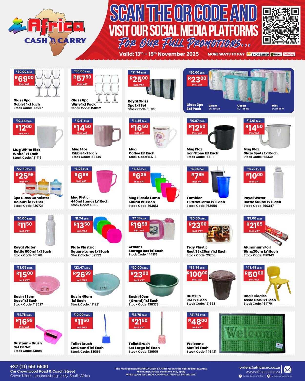 Special Africa Cash&Carry 13.11.2025 - 19.11.2025