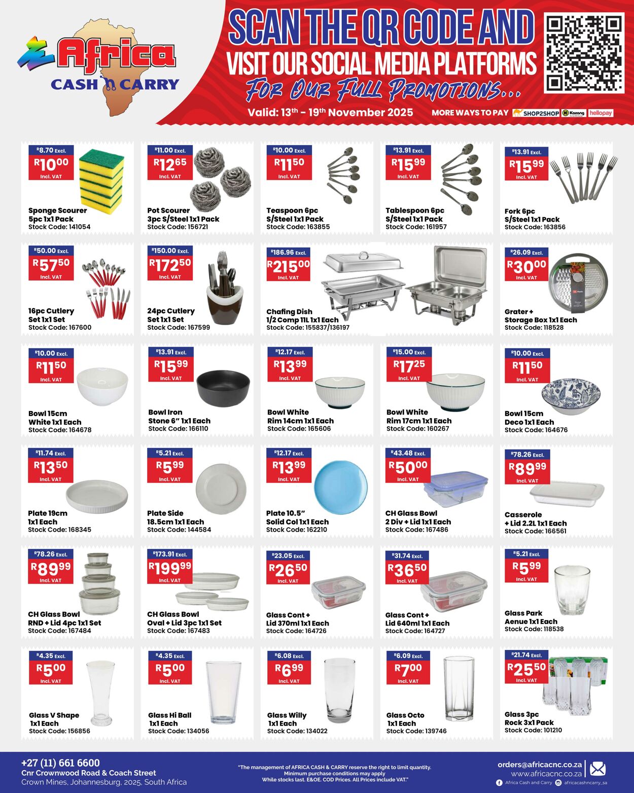 Special Africa Cash&Carry 13.11.2025 - 19.11.2025