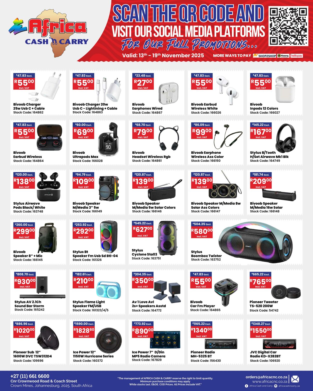 Special Africa Cash&Carry 13.11.2025 - 19.11.2025