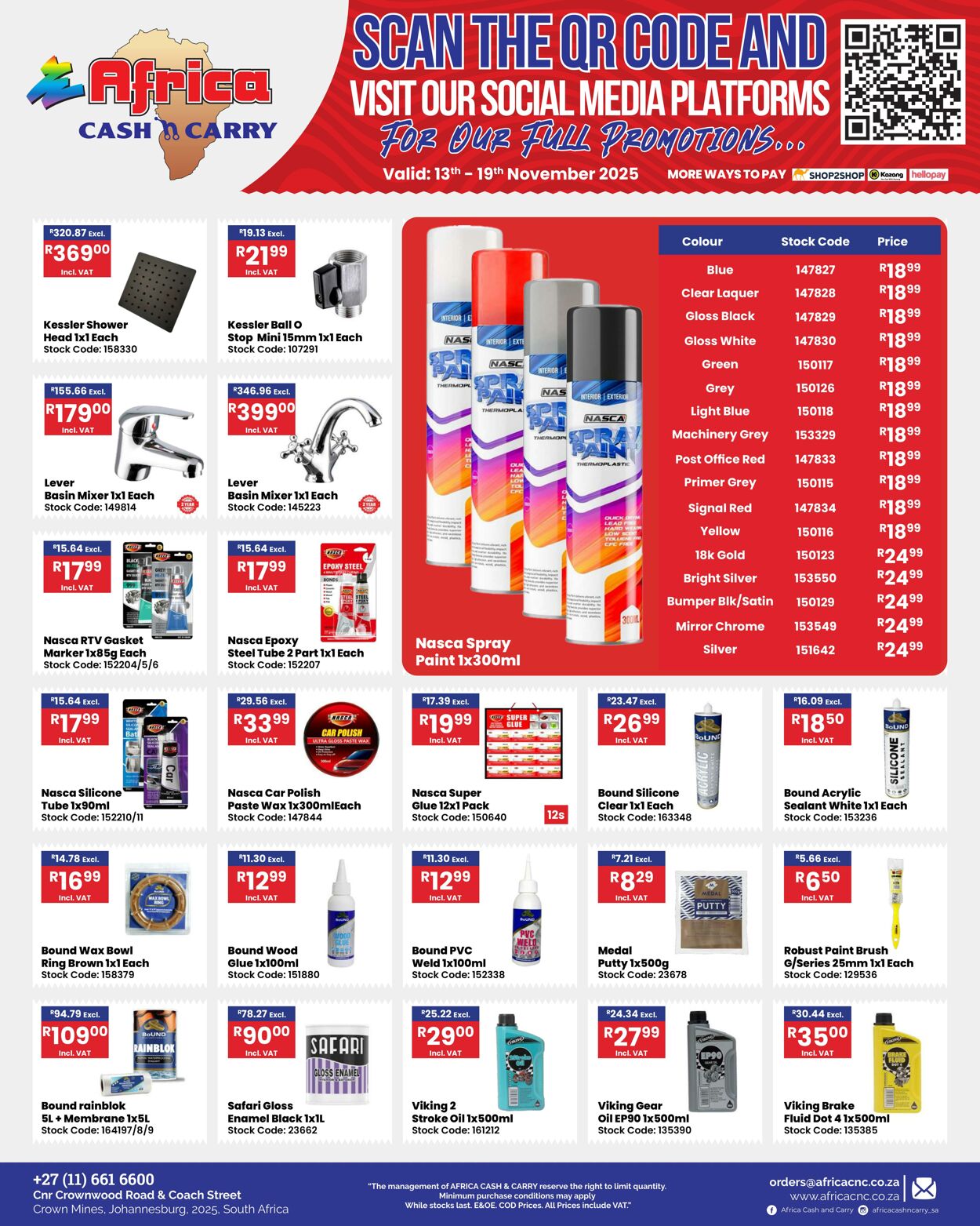 Special Africa Cash&Carry 13.11.2025 - 19.11.2025