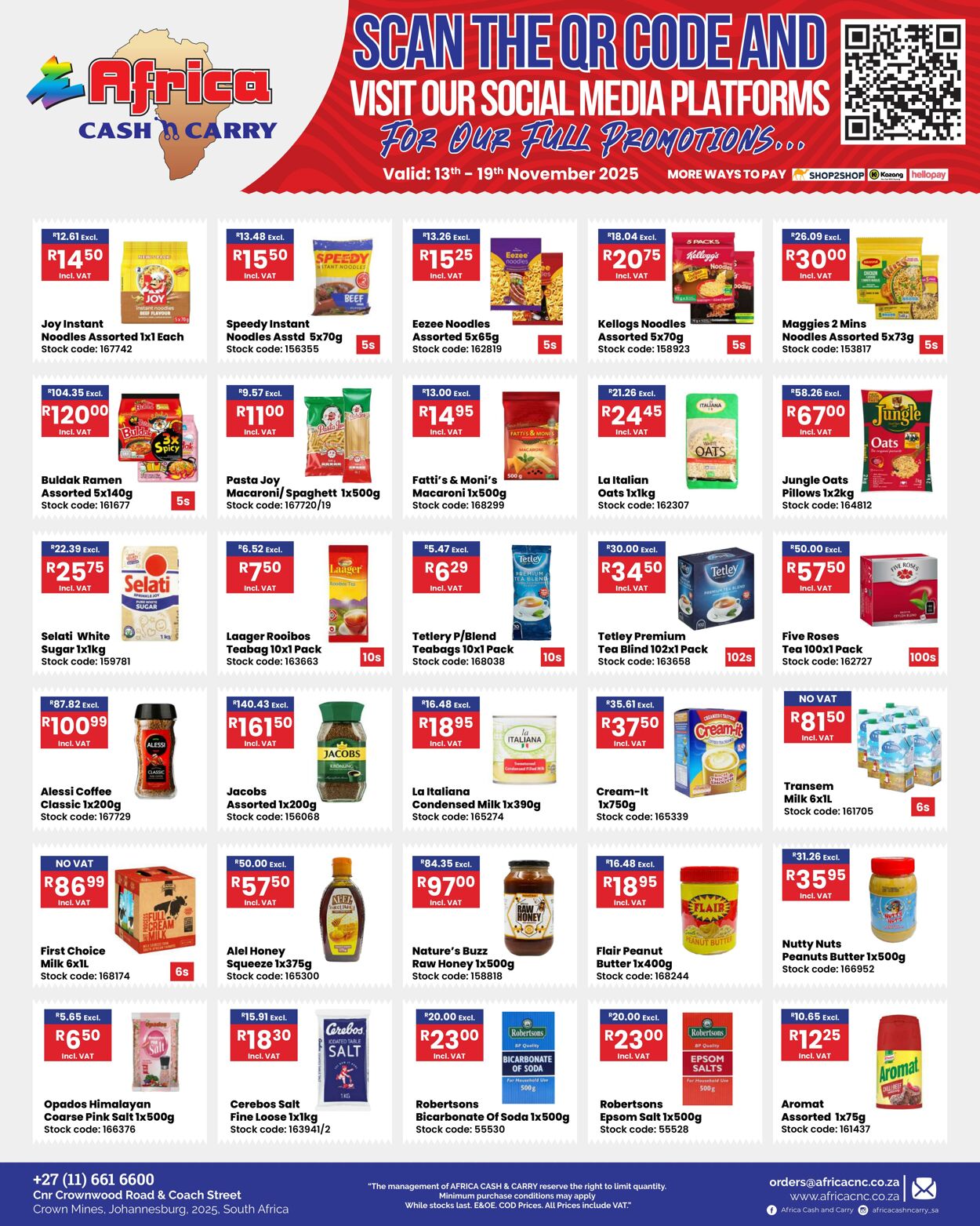 Special Africa Cash&Carry 13.11.2025 - 19.11.2025