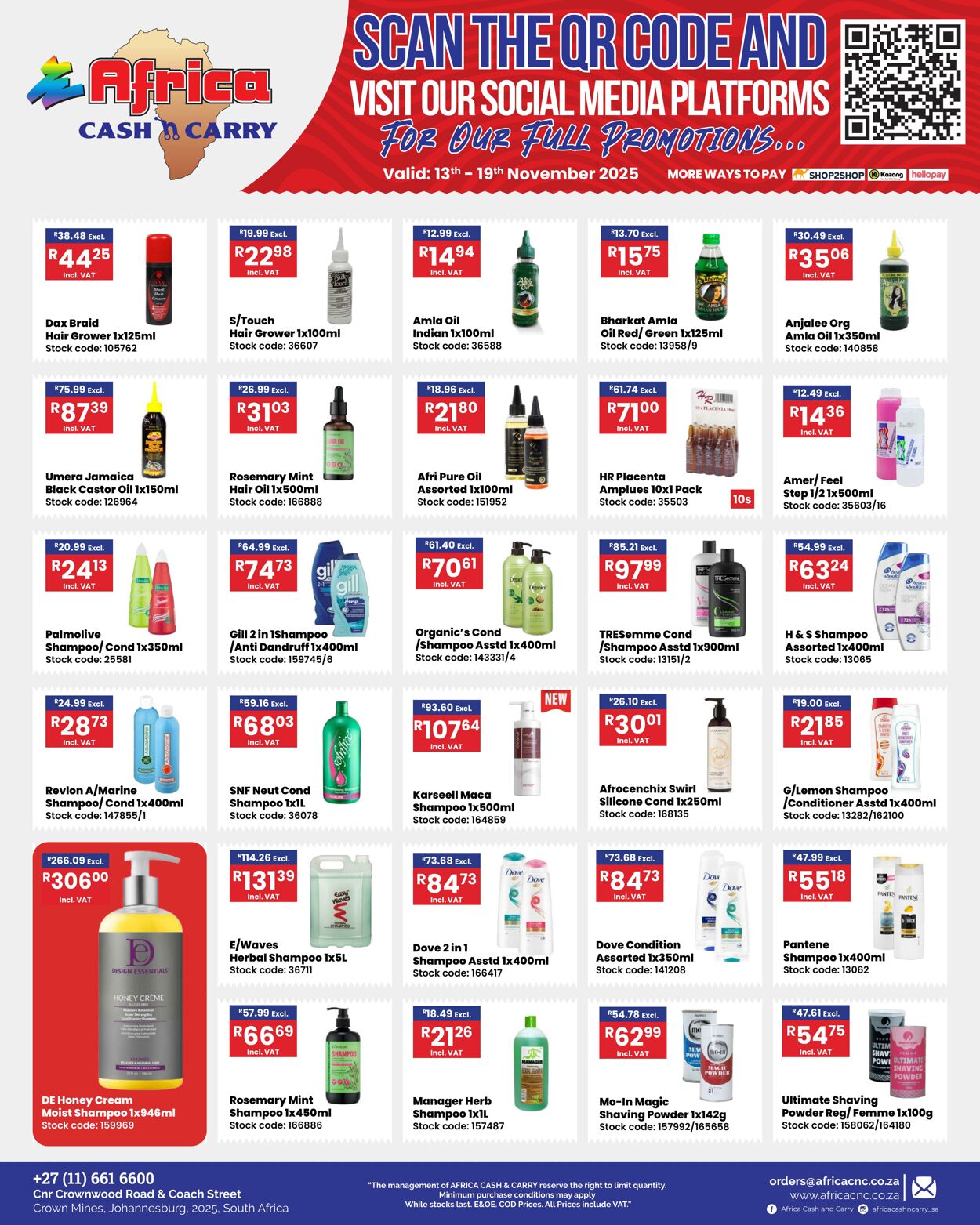 Special Africa Cash&Carry 13.11.2025 - 19.11.2025