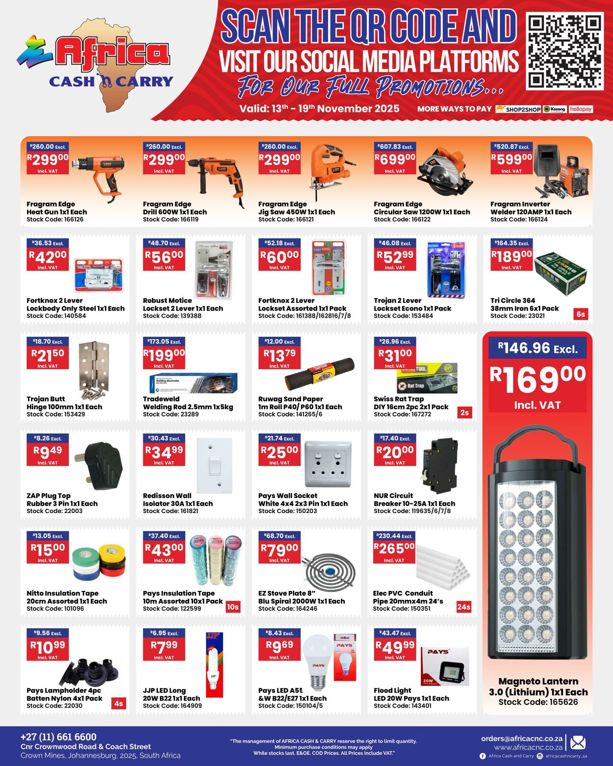 Special Africa Cash&Carry 13.11.2025 - 19.11.2025