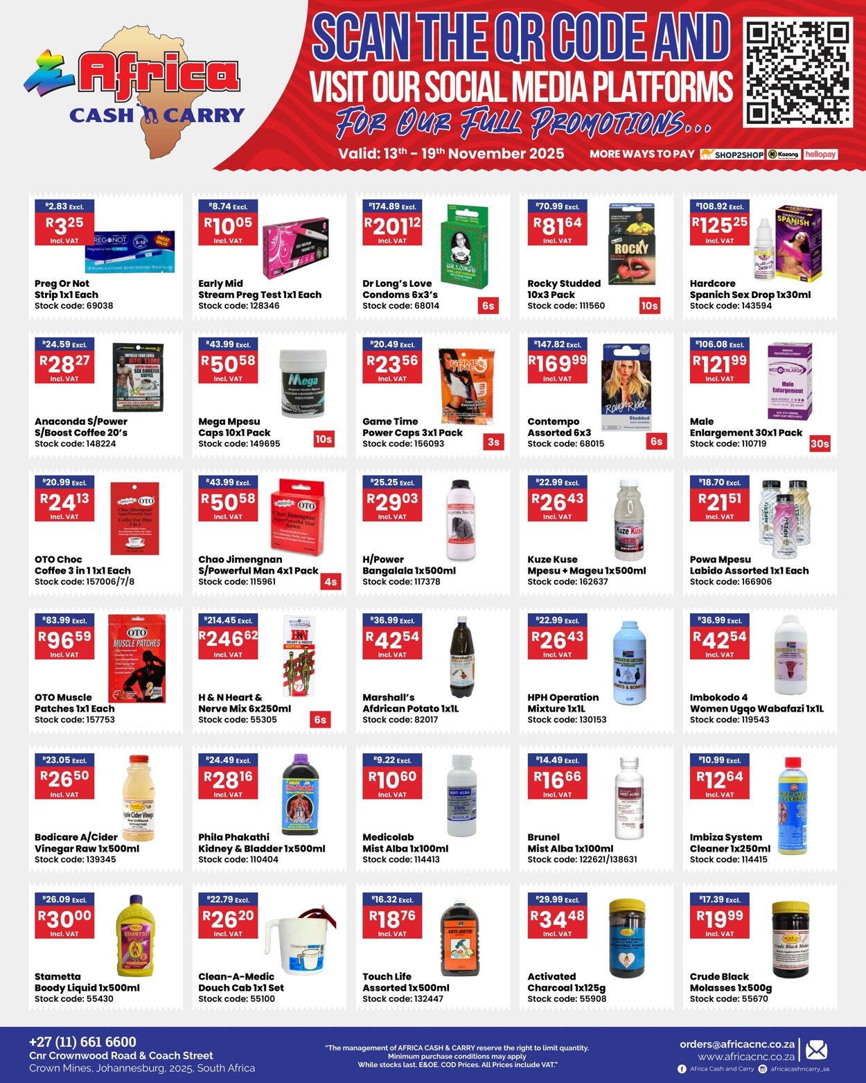 Special Africa Cash&Carry 13.11.2025 - 19.11.2025