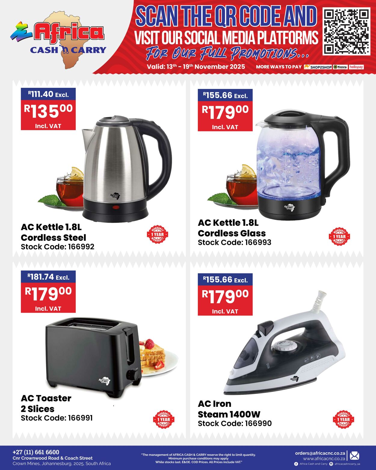 Special Africa Cash&Carry 13.11.2025 - 19.11.2025