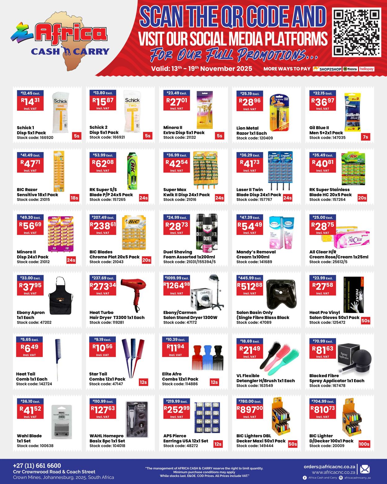 Special Africa Cash&Carry 13.11.2025 - 19.11.2025