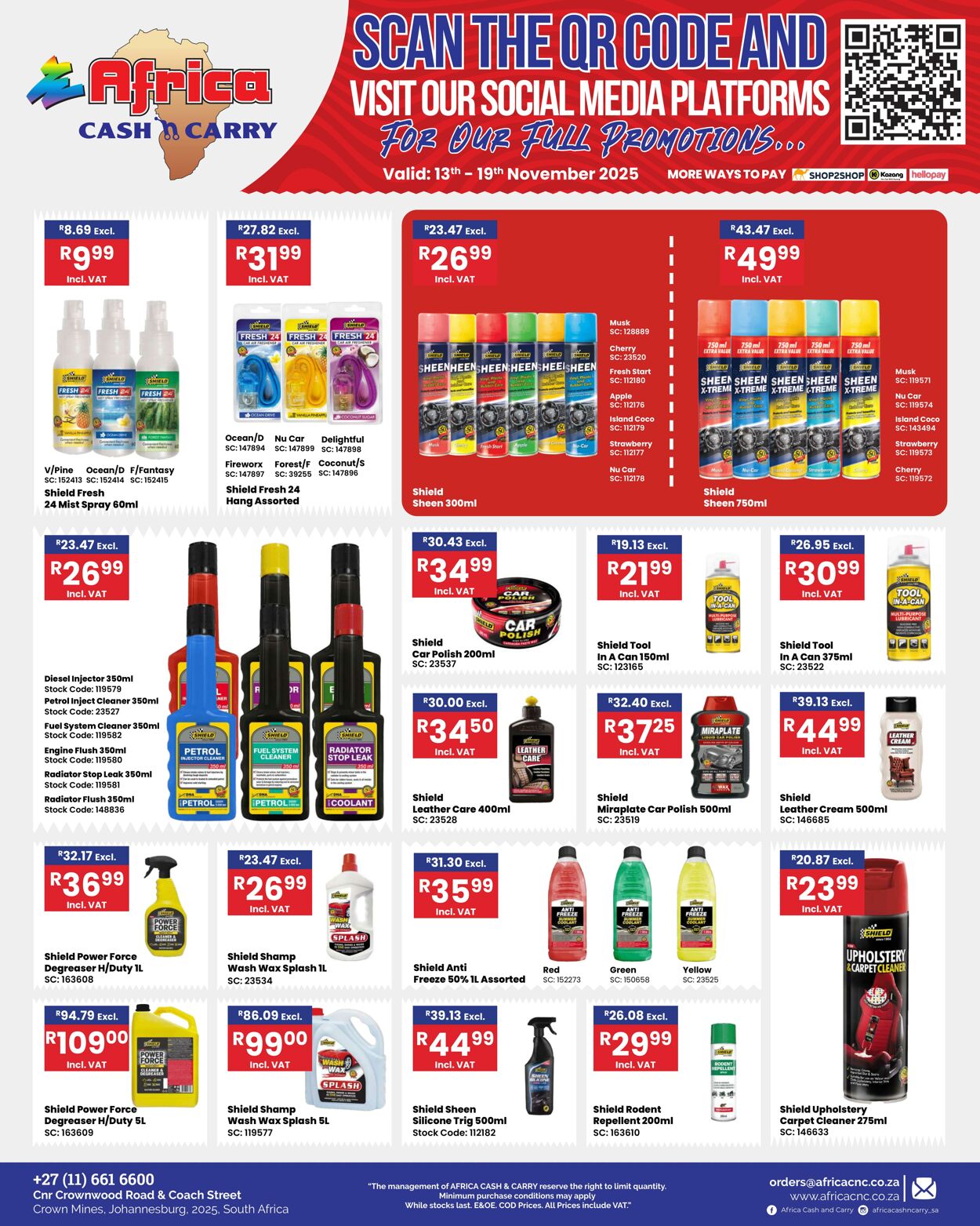 Special Africa Cash&Carry 13.11.2025 - 19.11.2025