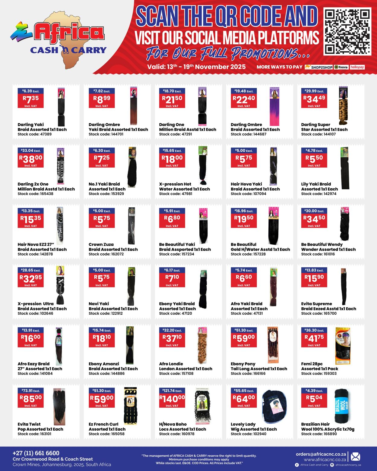 Special Africa Cash&Carry 13.11.2025 - 19.11.2025